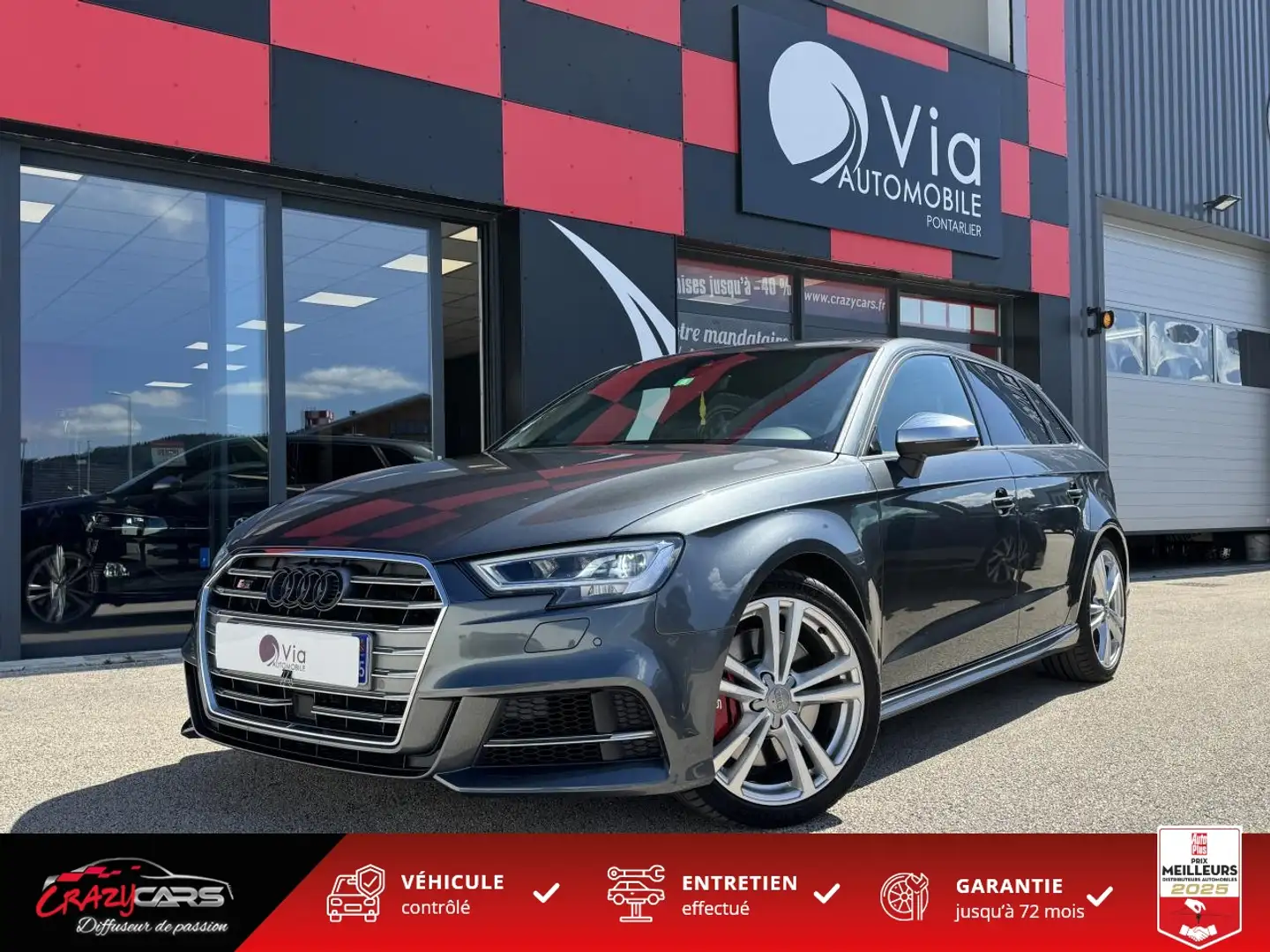 Audi A3 S3 Sportback Quattro 2.0 TFSI Gris - 1