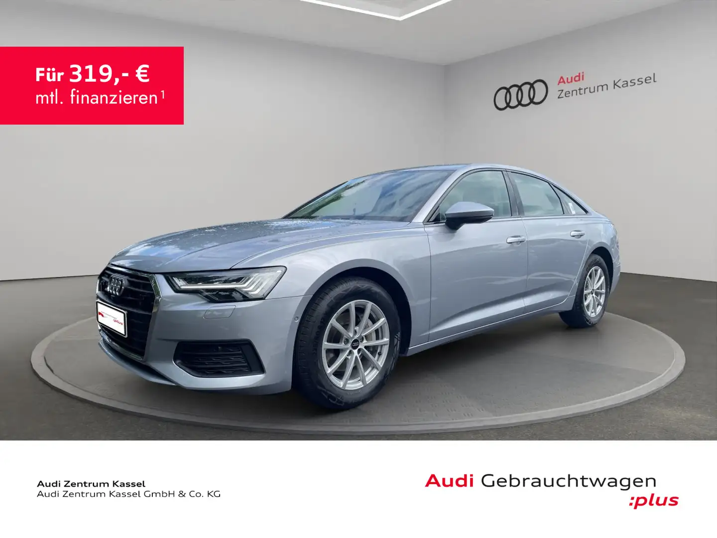 Audi A6 A6 Lim. 40 TDI qu. Matrix B&O StandHZG 360° AHK Silber - 1