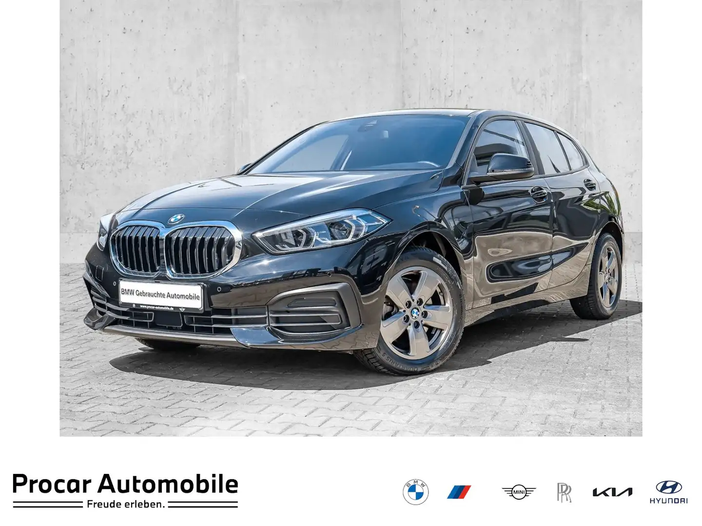 BMW 118 i 5-Türer Advantage LC Prof. Navi LED DAB PDC v+hi Schwarz - 1