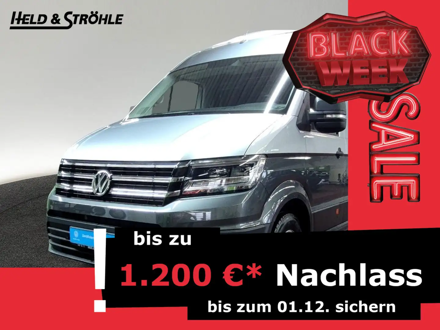 Volkswagen Crafter 35 Kasten L3H2 Trendline ACC LED NAVI RF Silber - 1