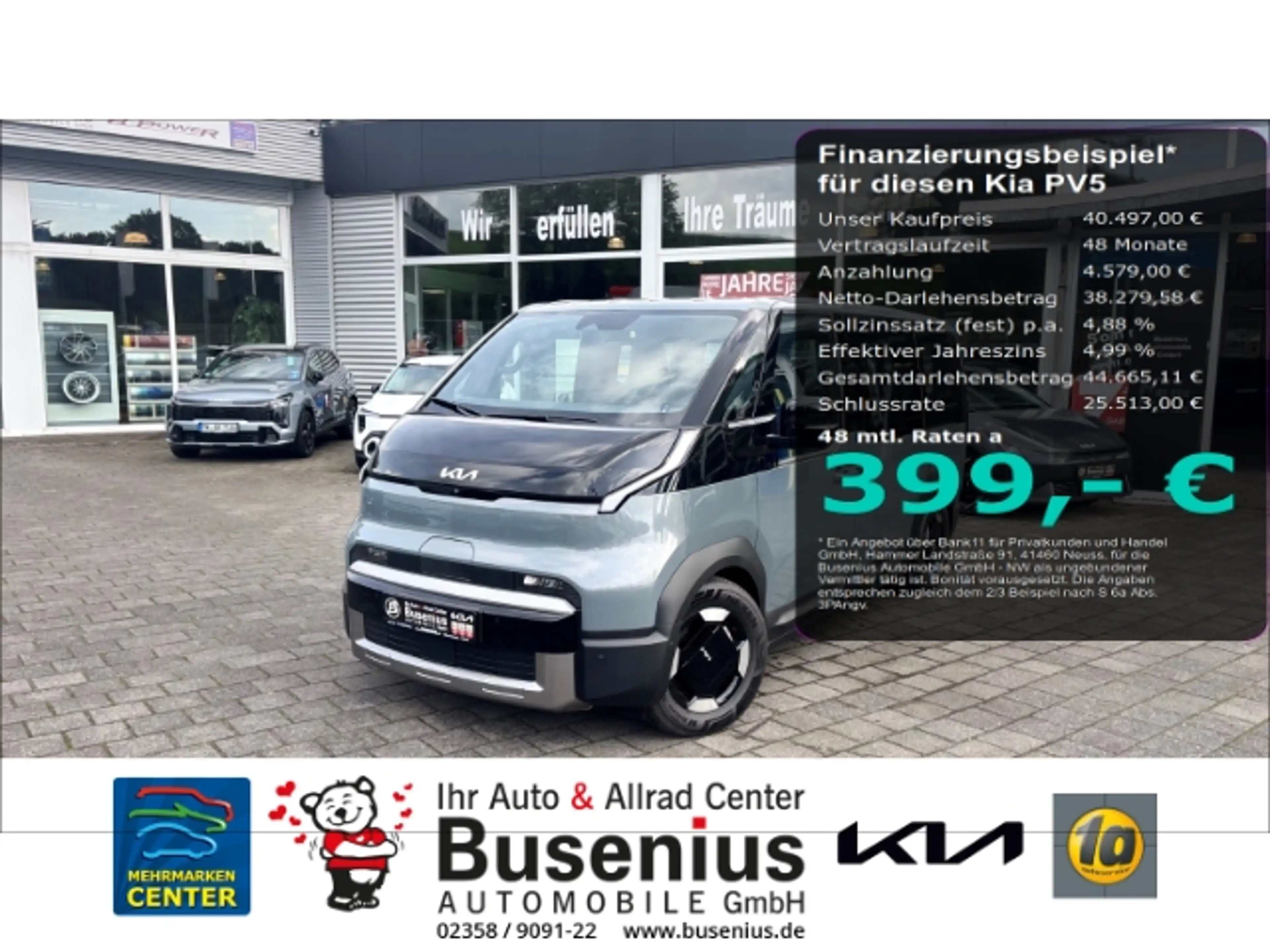 Kia PV5 Passenger Passenger 71.2 kWh Elite +5S+WP+SHZ+LED+PDC+16Zoll