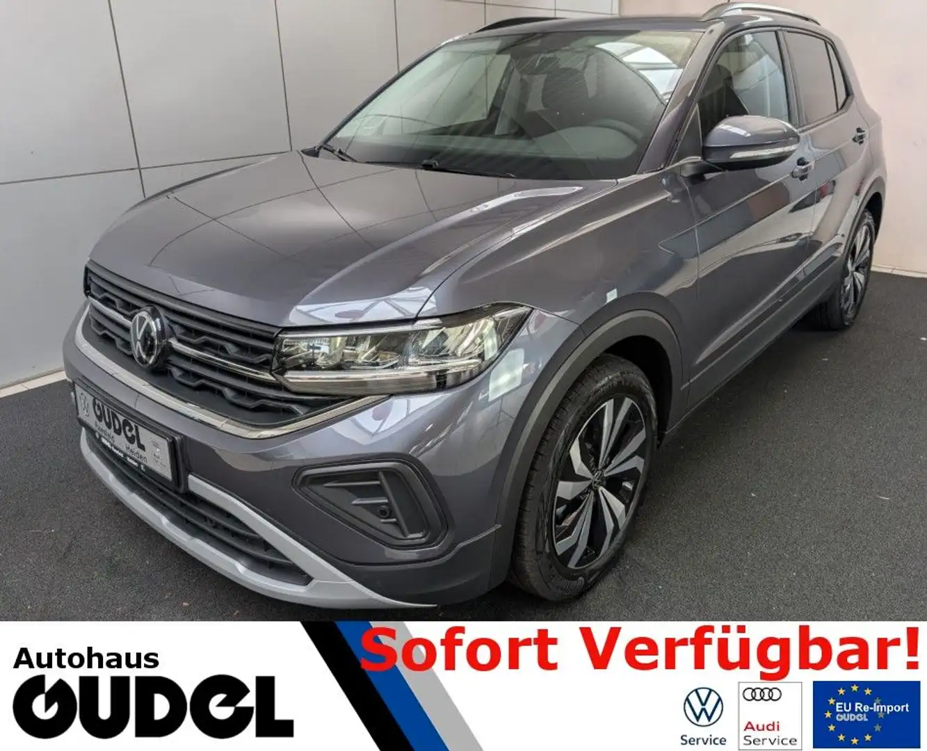 Volkswagen T-Cross 1.0 TSI OPF Life AHK AppC. Kamera ACC Gris - 1