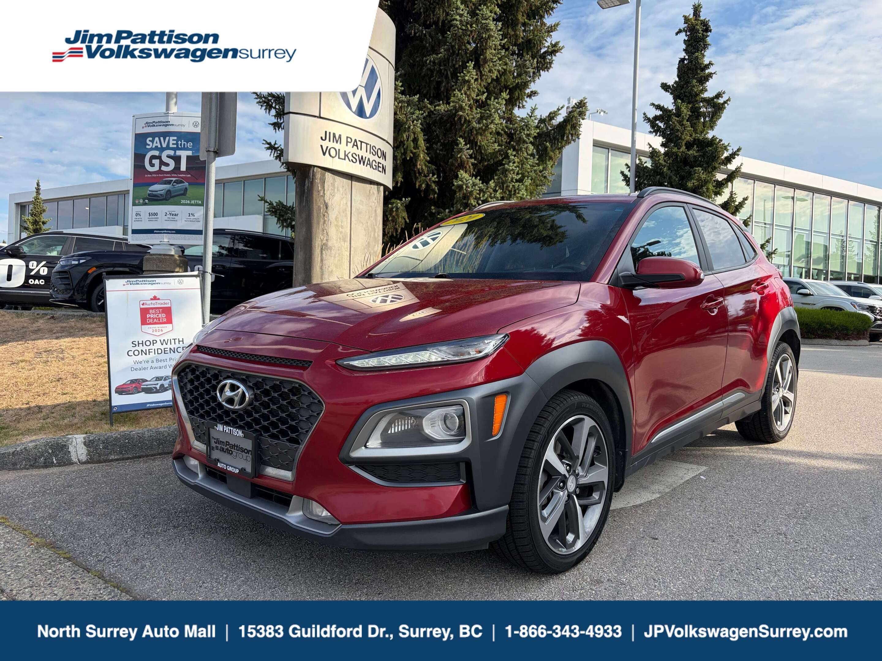 2020 Hyundai Kona Ultimate, AWD, NO ACCIDENT
