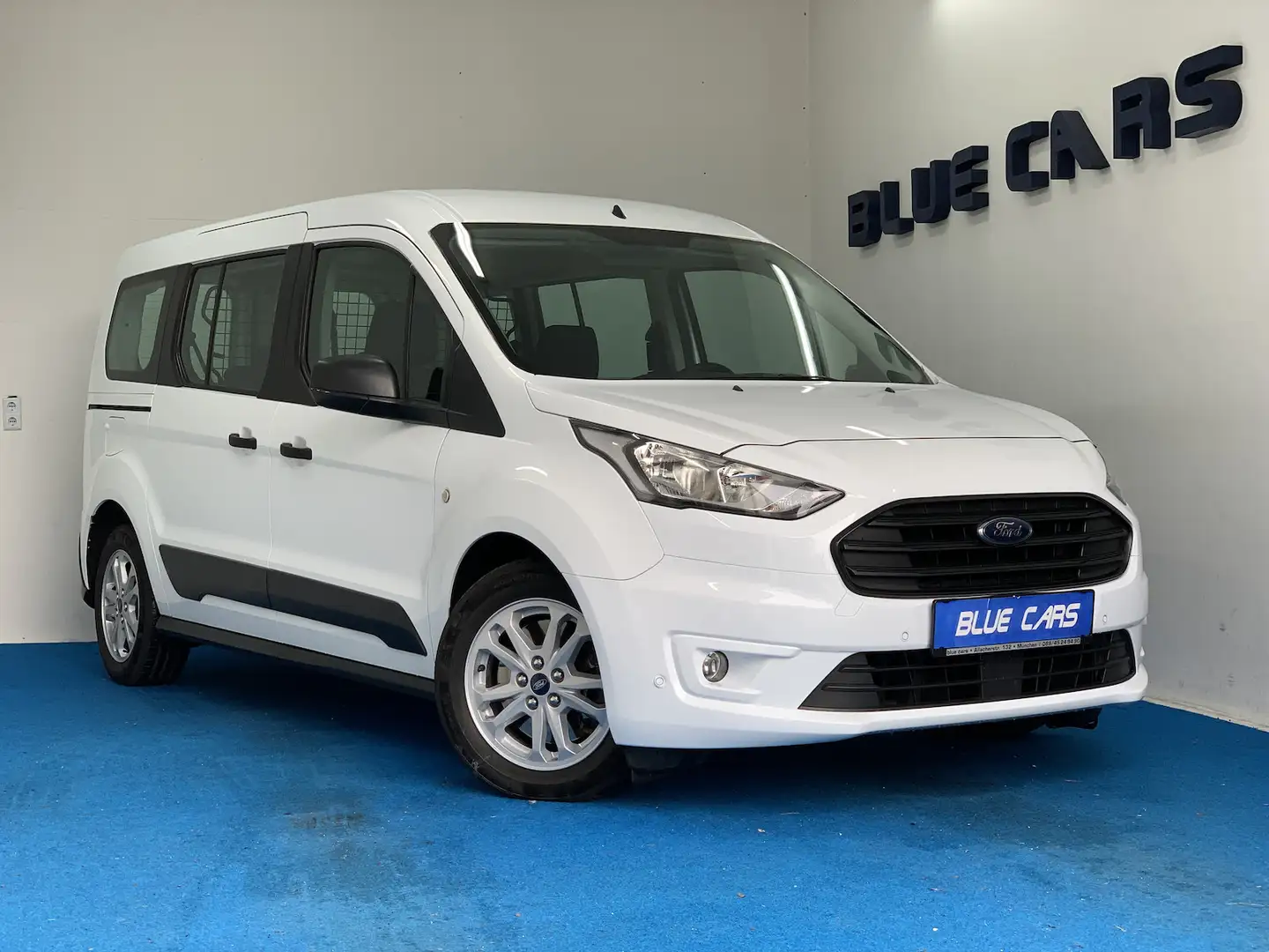 Ford Transit Connect Kombi lang Trend Trenngitter/PDC Blanc - 1