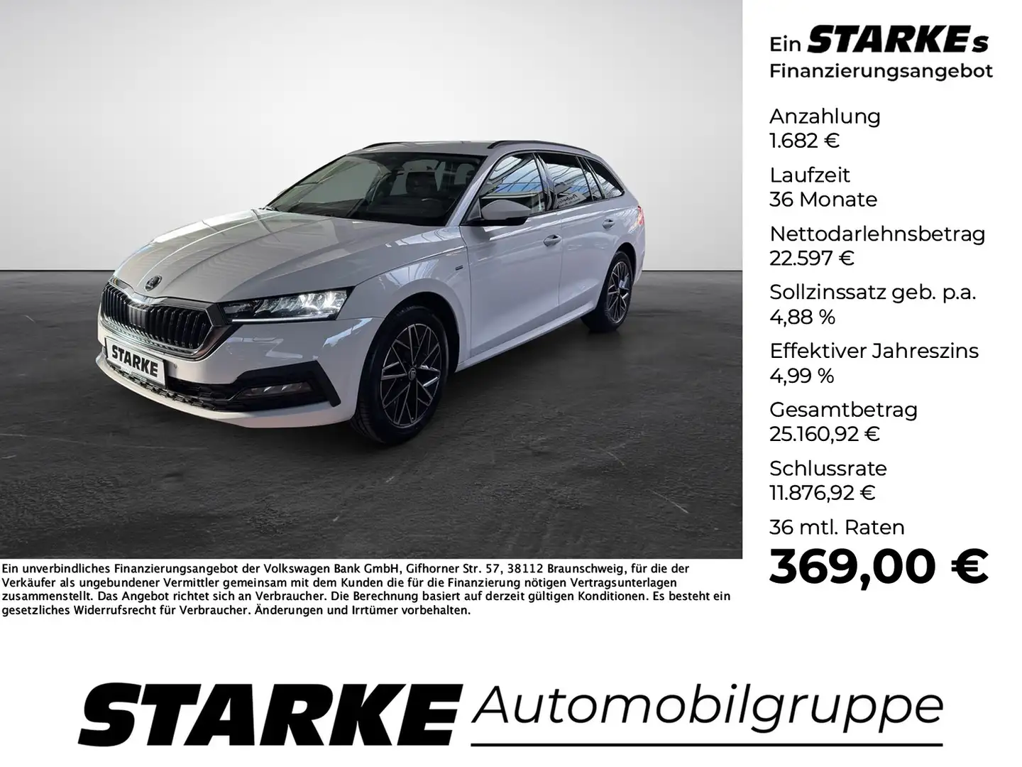 Skoda Octavia Combi 2.0 TDI DSG Ambition Clever Weiß - 1