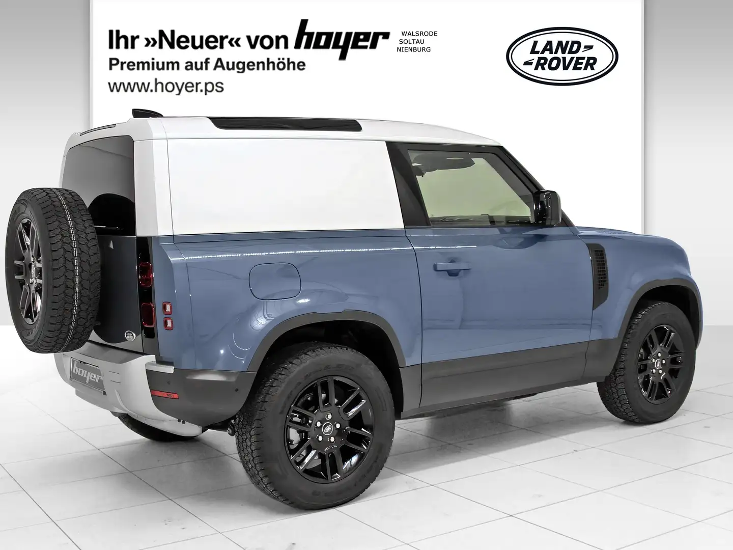 Land Rover Defender 90 D200 Hard Top AHK Black Pack Azul - 2