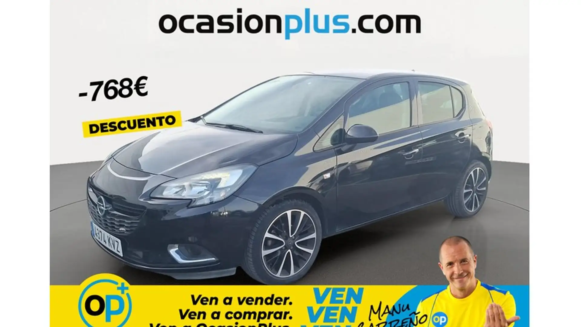 Opel Corsa 1.4 Design Line 90 Negro - 1