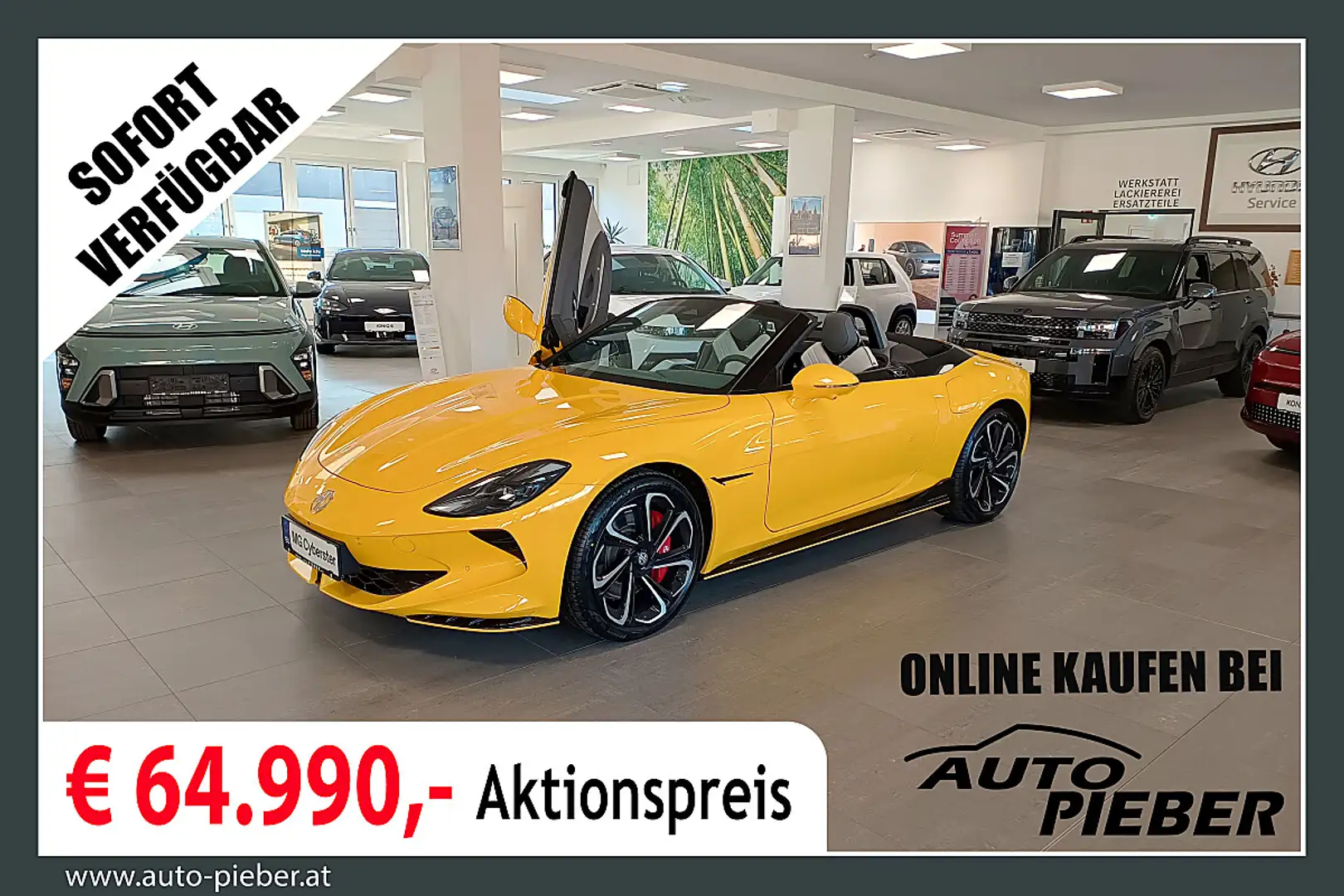 MG Cyberster GT 77kWh *LED*BOSE*ACC*Navi* Gelb - 1