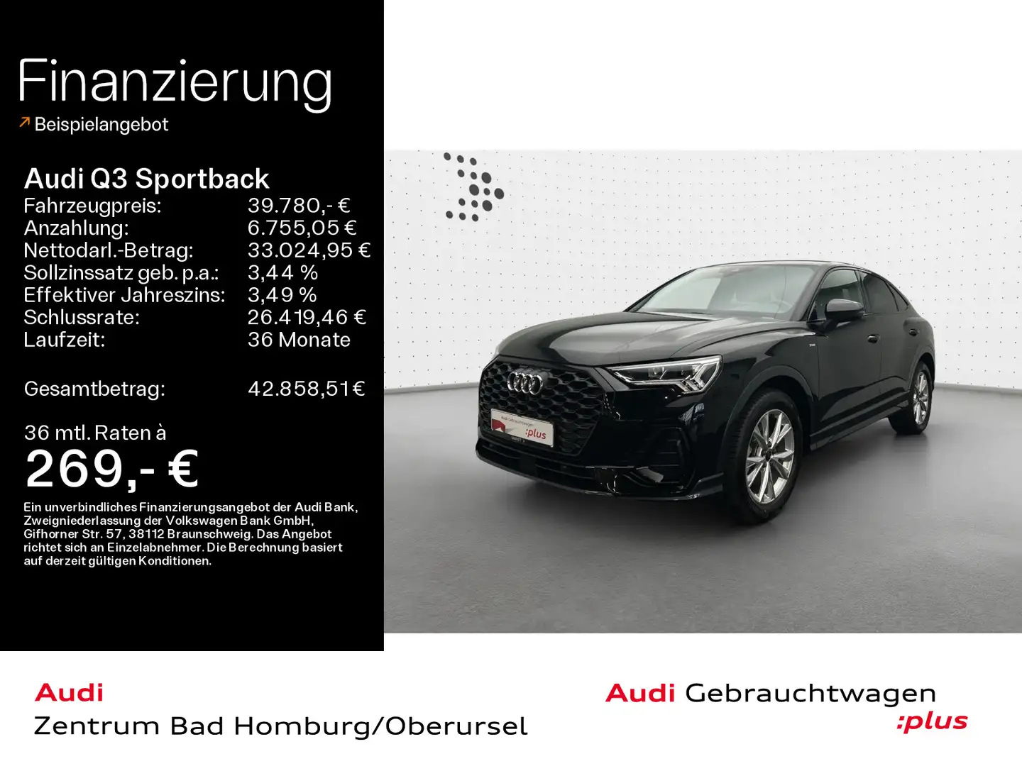 Audi Q3 35 TFSI S line*Navi*LED*Alu*AHK*PDC Schwarz - 1