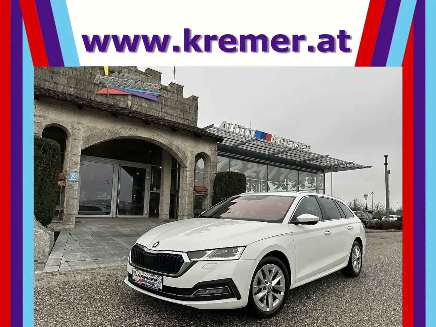 Skoda Octavia Combi 2,0 TDI Premium DSG/AHK/VIRTUAL-C./SHA/RF... Weiß - 1