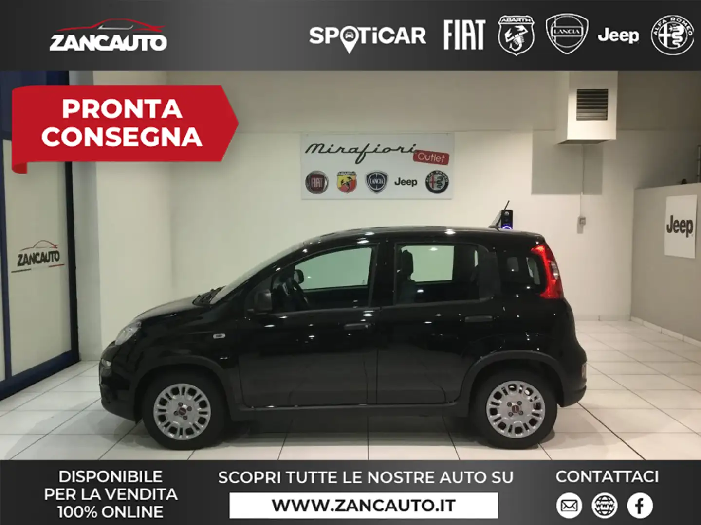 Fiat Panda 1.0 FireFly S&S Hybrid MY23 RADIO+5P Nero - 1