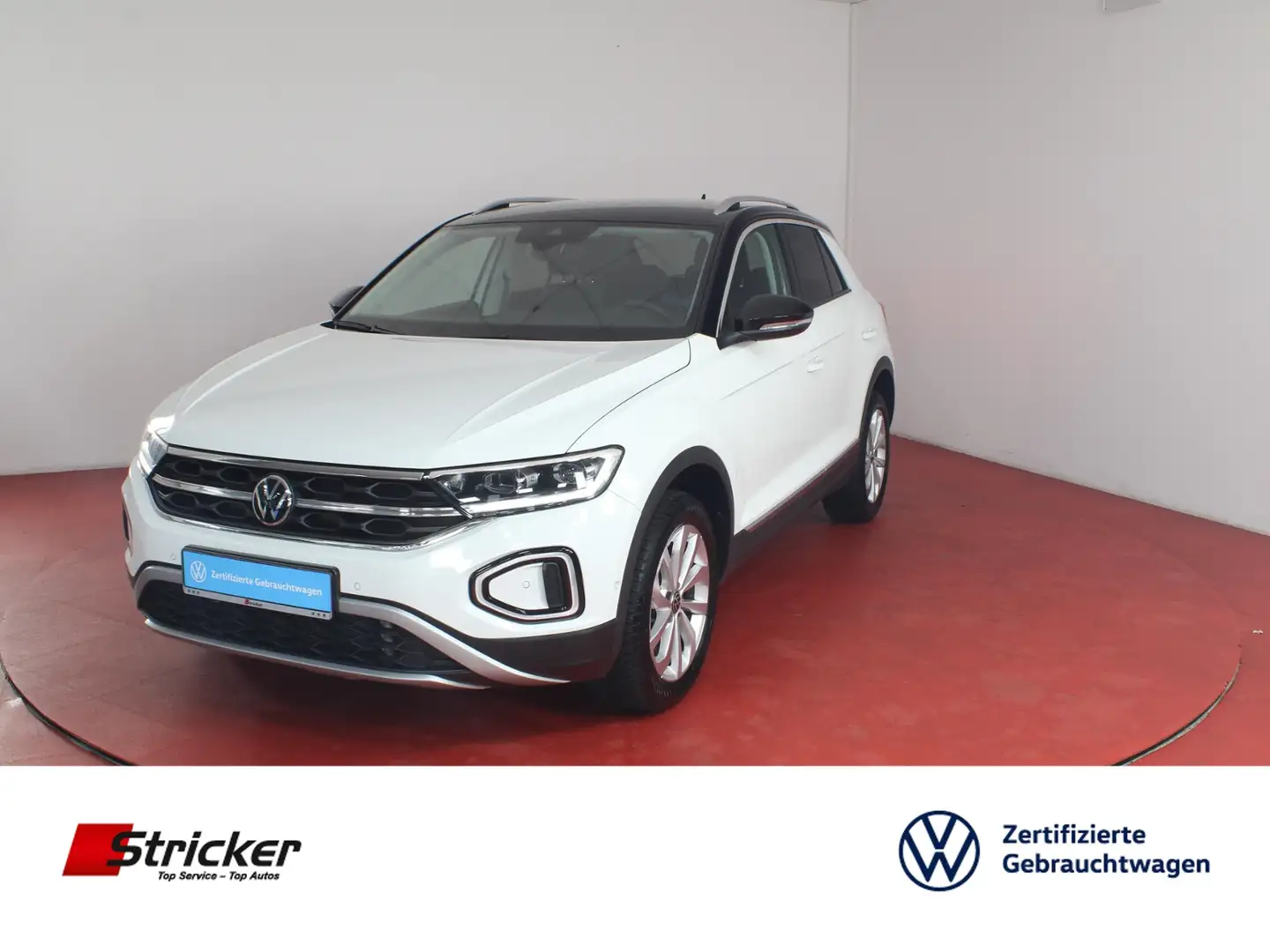 Volkswagen T-Roc Style 1.5TSI DSG 217,-ohne Anzahlung Navi AHK Weiß - 1