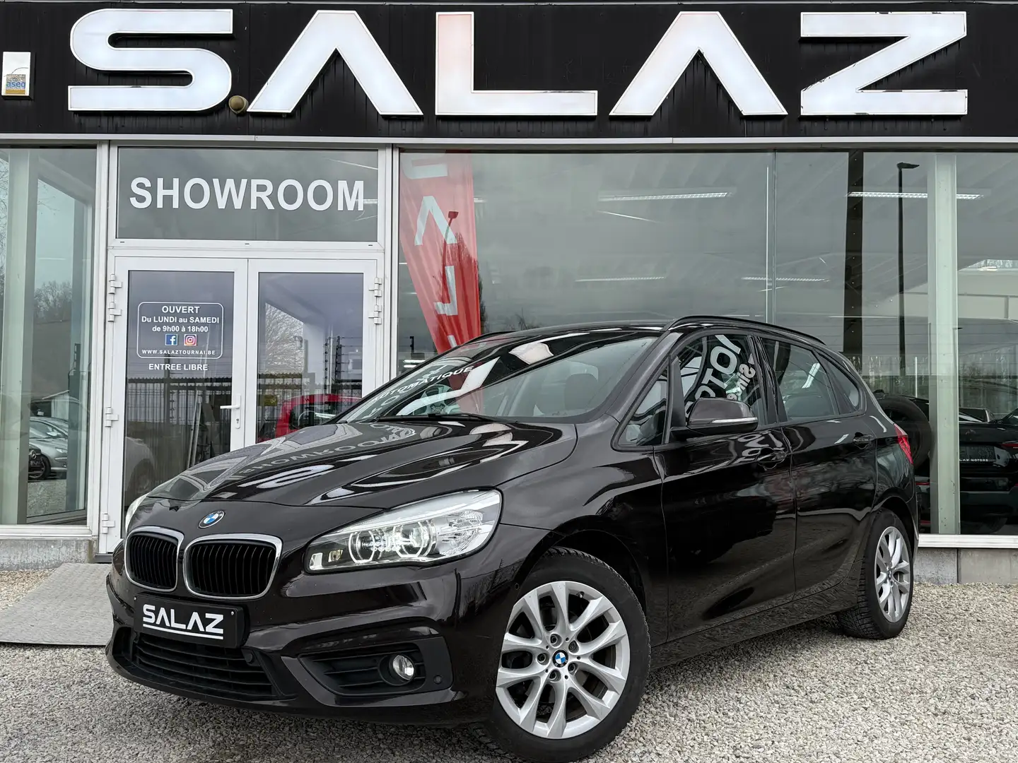 BMW 216 Active Tourer dA/BOITE AUTO/LED/NAVI_CLIM/JANTES Zwart - 1