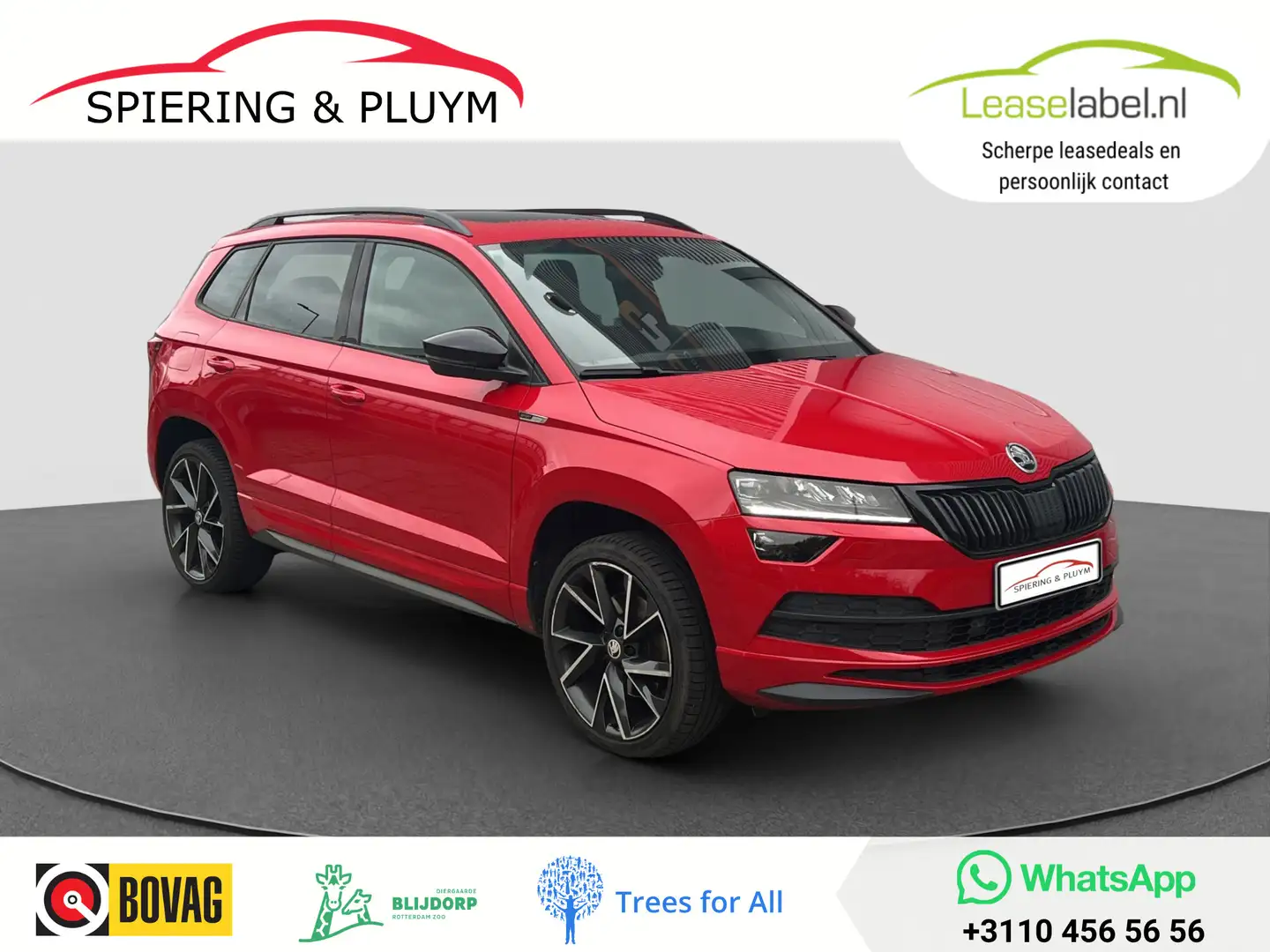 Skoda Karoq 1.5 TSI ACT Sportline Business | Pano | Adaptive | Rood - 1