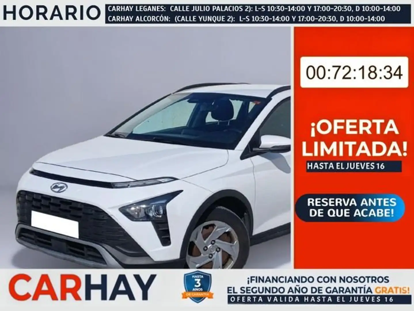 Hyundai BAYON todoterreno 1.2 MPI Essence Blanco - 1
