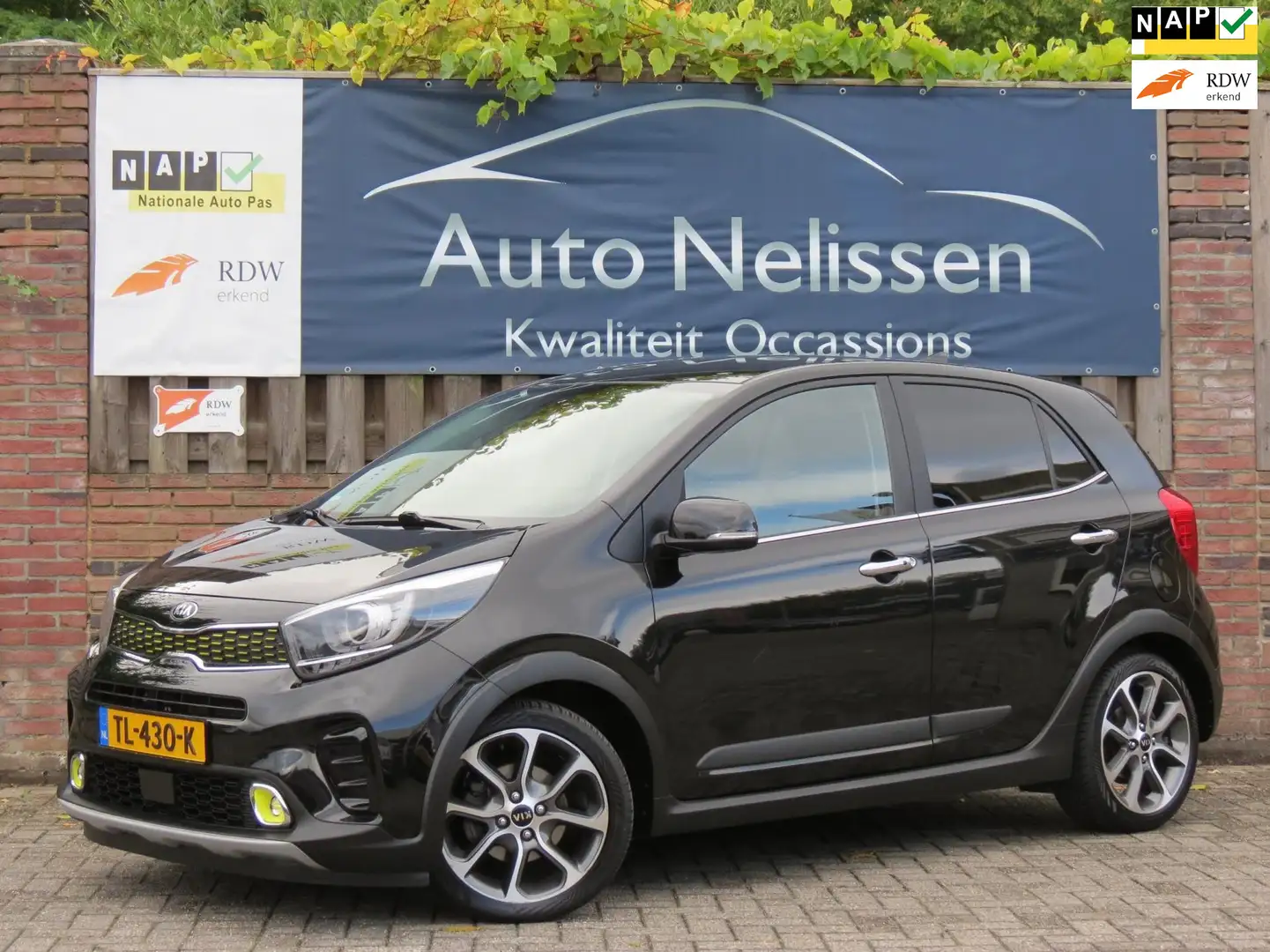 Kia Picanto 1.2 CVVT X-Line | LEDER | STUUR+STOELVERWARMING | Nero - 1
