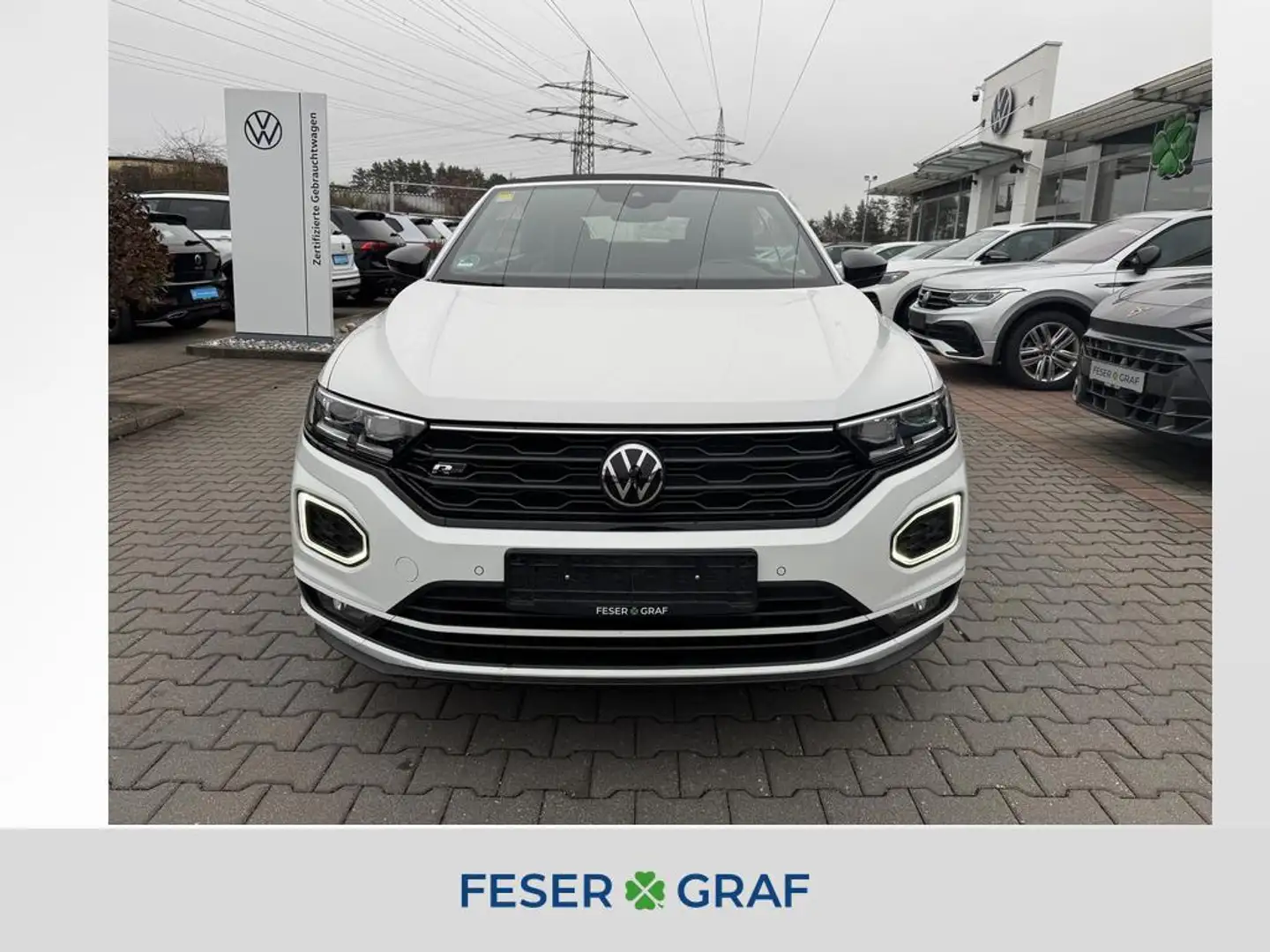 Volkswagen T-Roc Cabriolet 1.5 TSI DSG R-Line BLACK LED ACC Weiß - 1