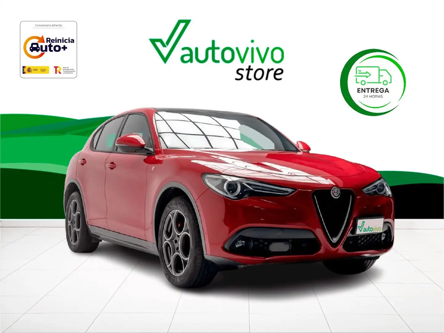 Alfa Romeo Stelvio TI 2.2 D TURBO 210 CV AUTO 4WD 5P Rojo - 1