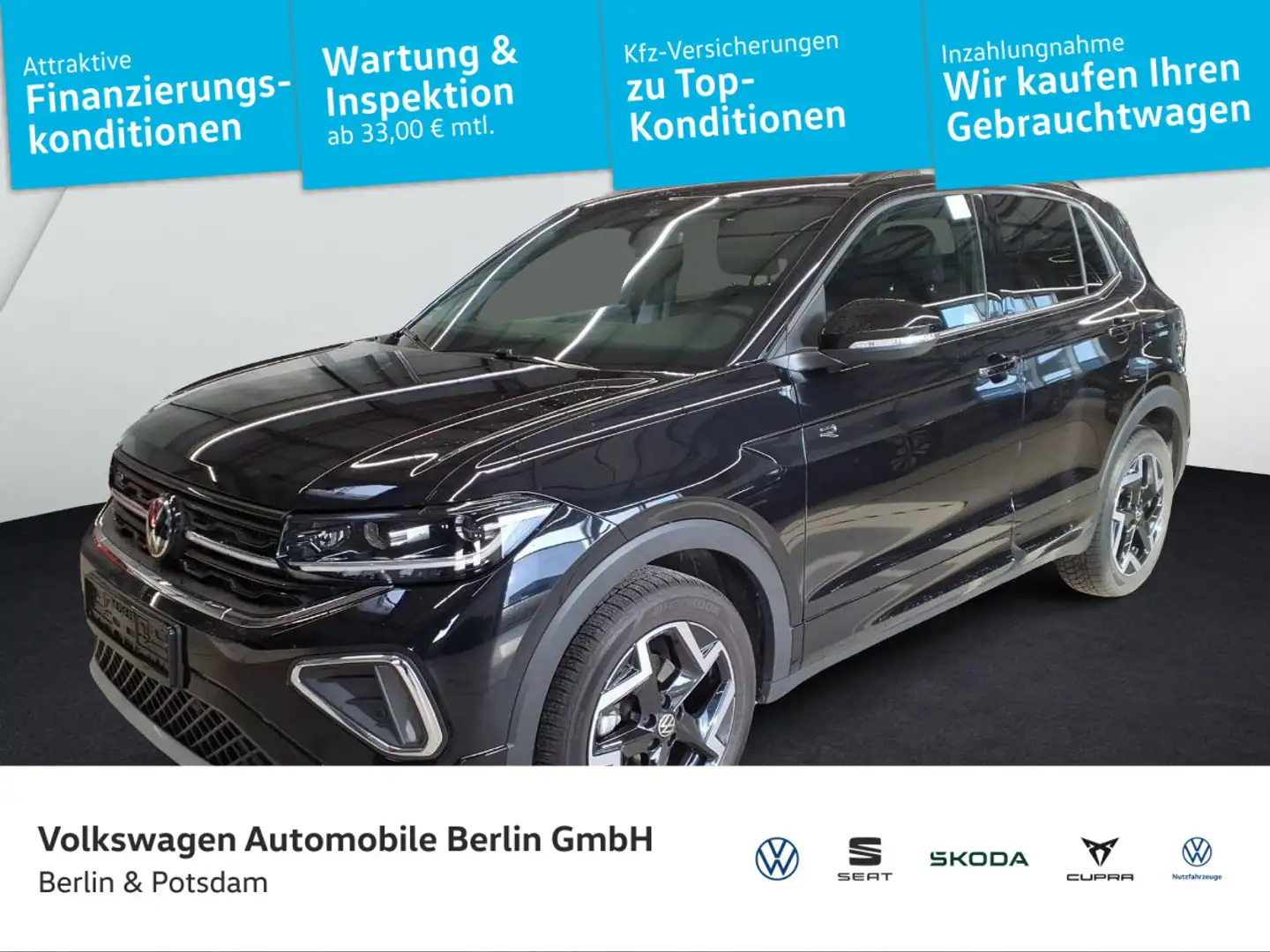 Volkswagen T-Cross 1.5 TSI R-Line AHK Kamera Matrix-LED Schwarz - 1