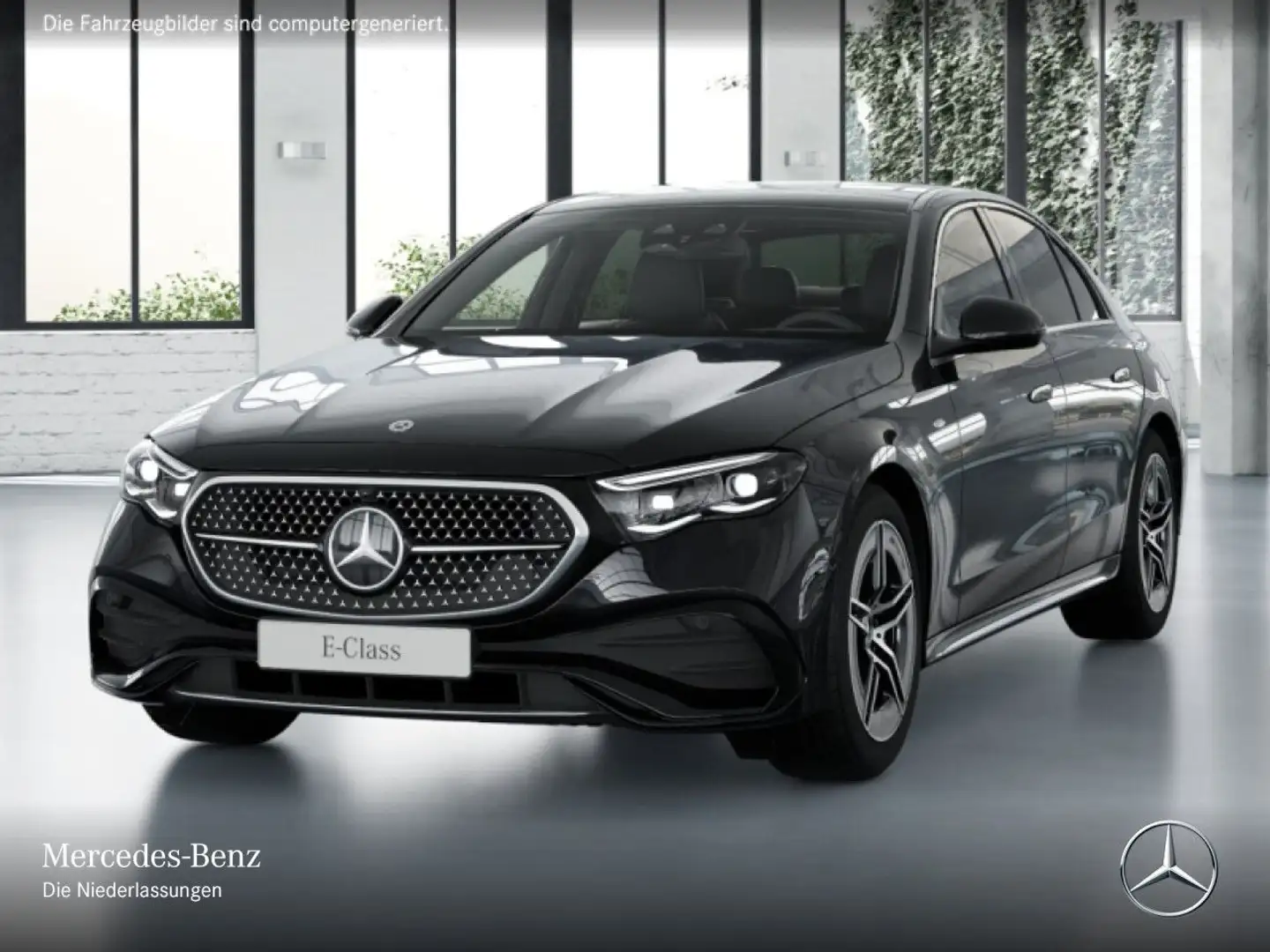 Mercedes-Benz E 300 de Hybrid Edition AMG-Line Fahrass 360° Pano Schwarz - 2