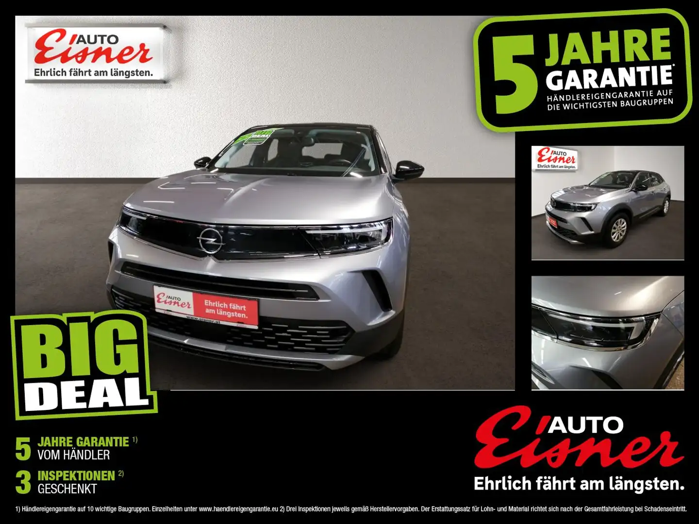 Opel Mokka EDITION 1.2 Fernlichtass., Standheizung Zilver - 1