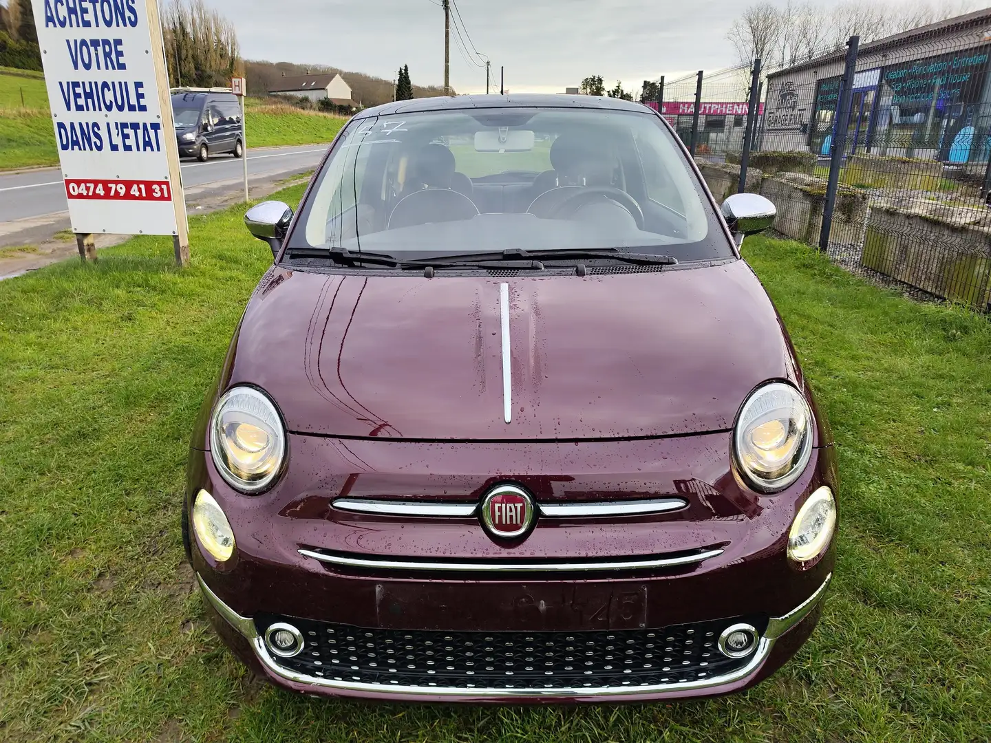 Fiat 500 500 1.2 Lounge *** 1AN DE GARANTIE *** Rood - 2