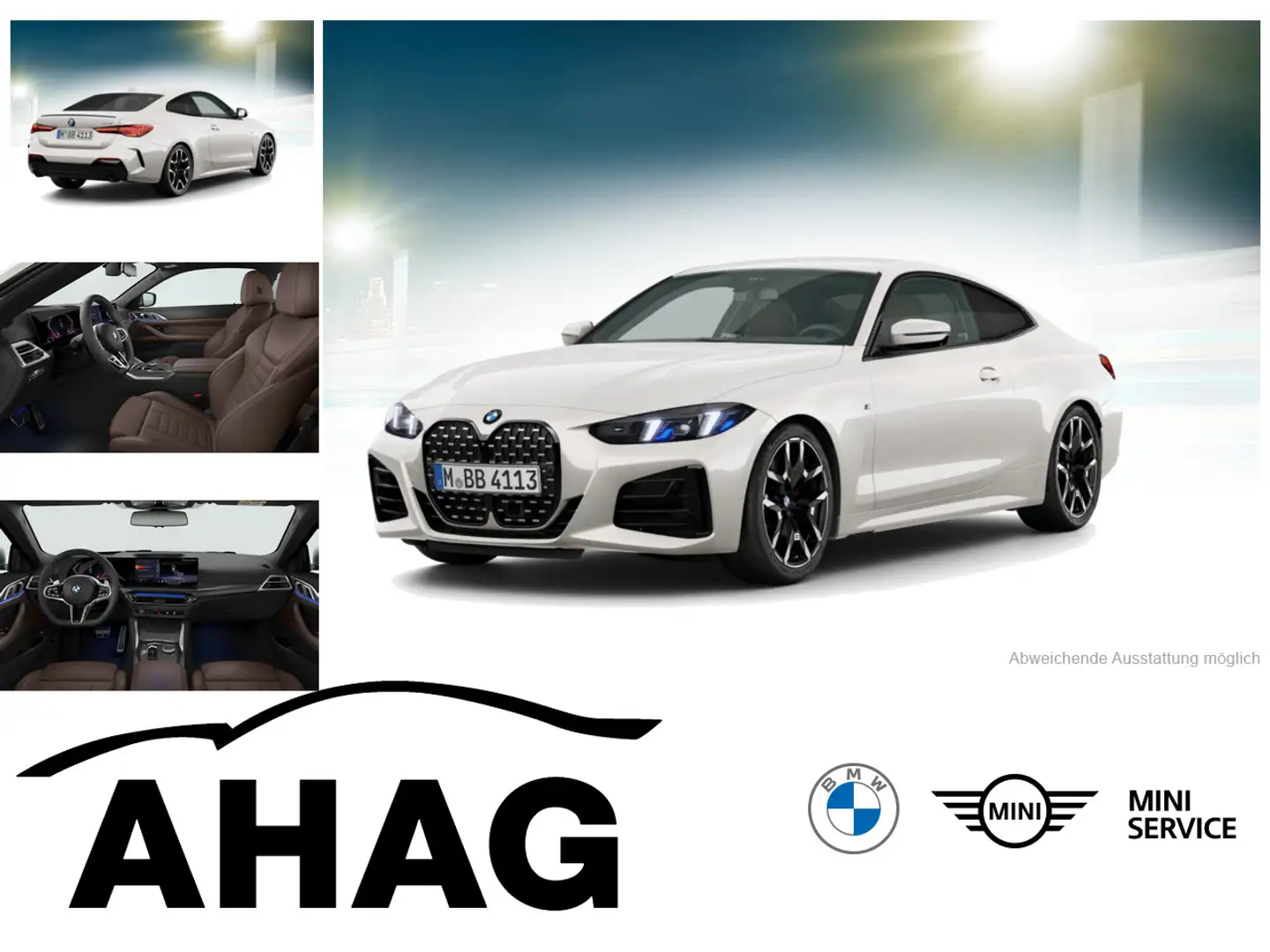 BMW 420 i Coupe M Sportpaket Innovationsp. Sport Aut. Weiß - 1