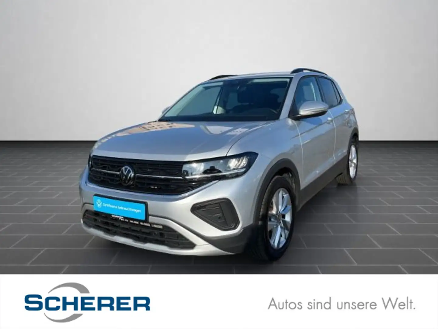 Volkswagen T-Cross 1.0 TSI Life LED+App+Kamera+Keyless+Clim Silber - 1