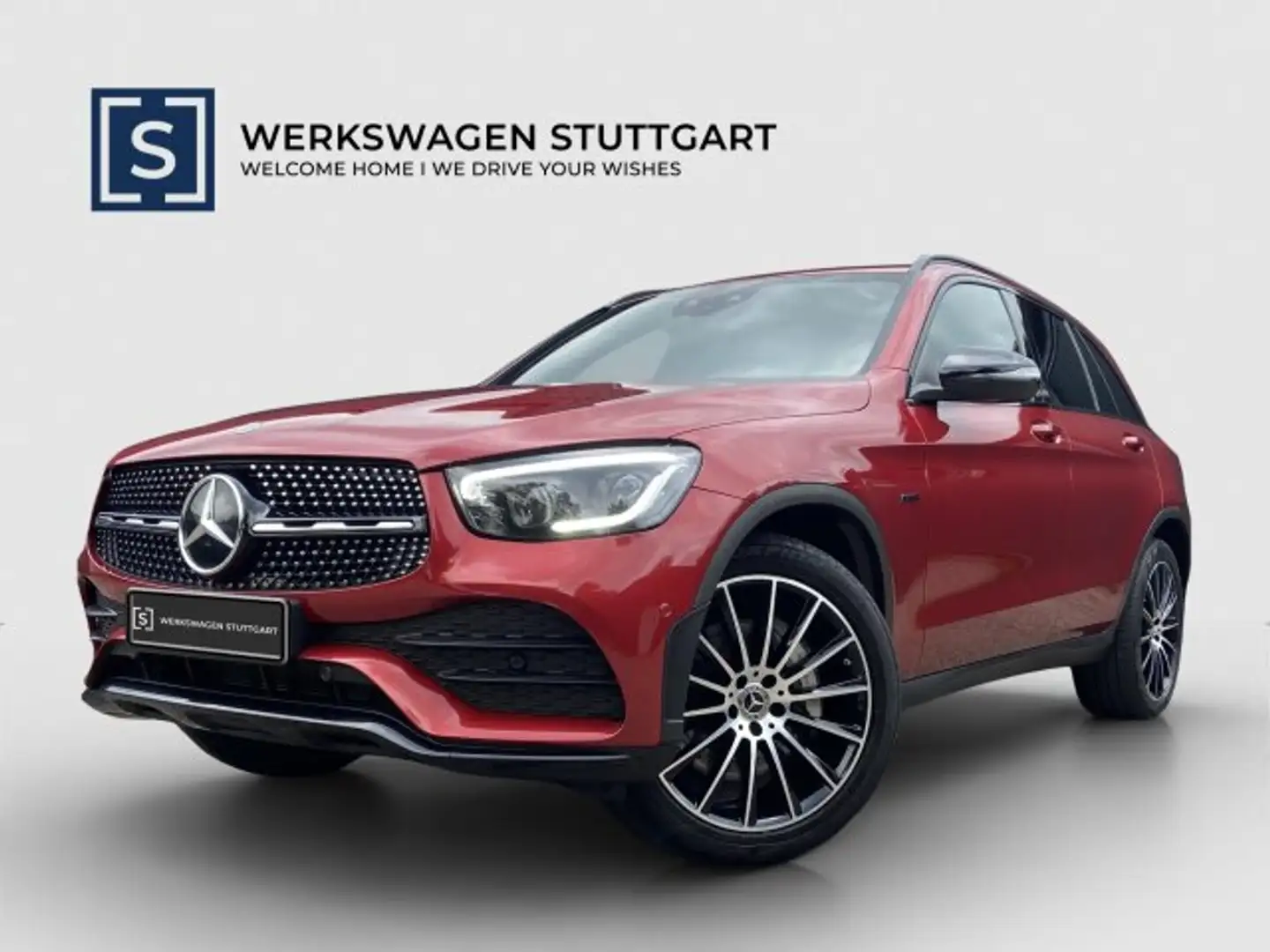 Mercedes-Benz GLC 300 GLC 300 de 4M AMG Night AHK Dis MLed Bur AirBody Rouge - 1