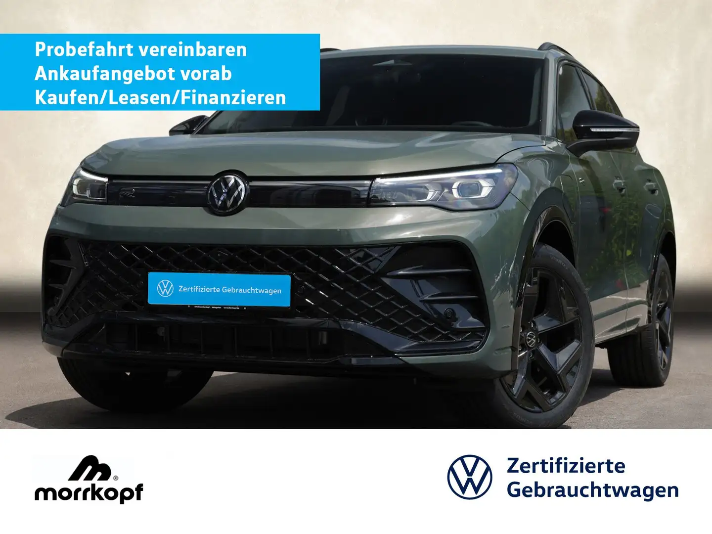 Volkswagen Tiguan 1.5TSI R-LINE+PHEV+AHK+0,5 STEUER+ Navi LED Grün - 1
