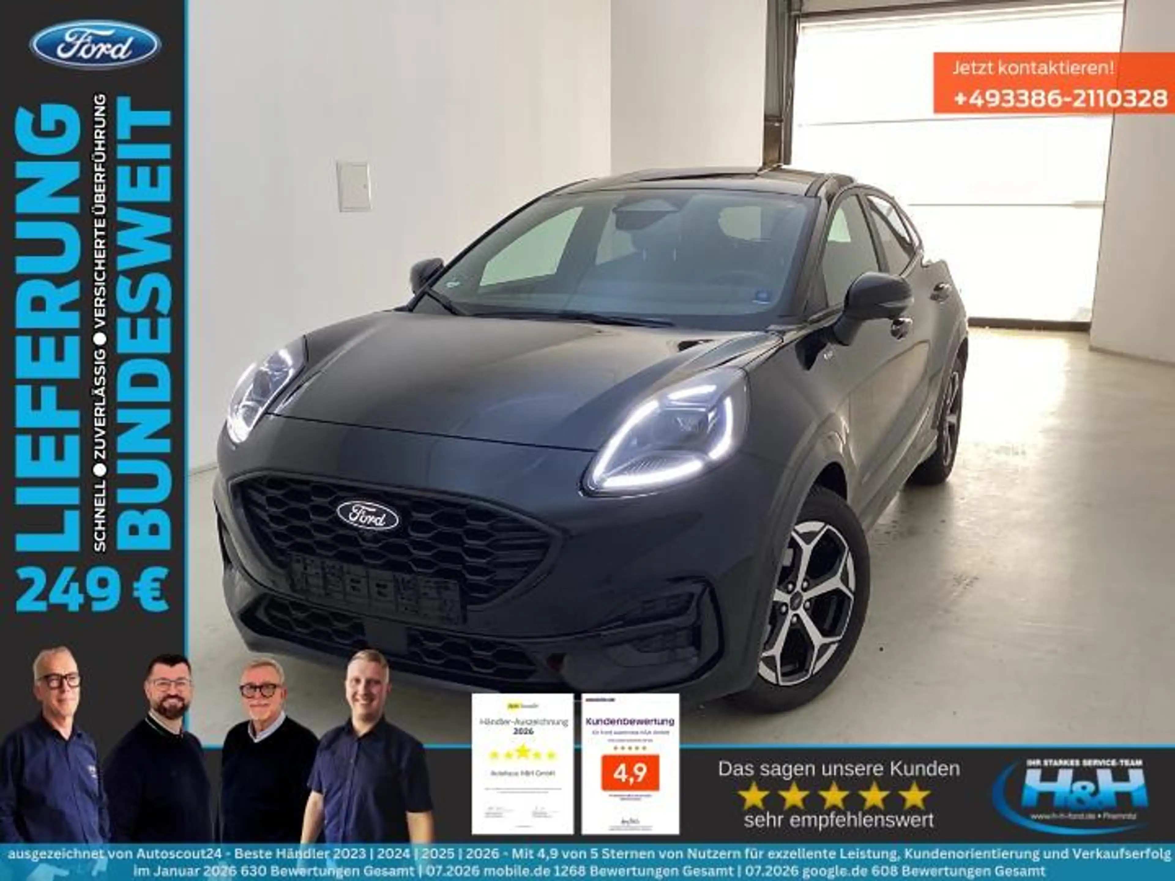 Ford Puma 1.0 M-Hybrid ST-Line X 360°Kam+LED+AHK+GJR