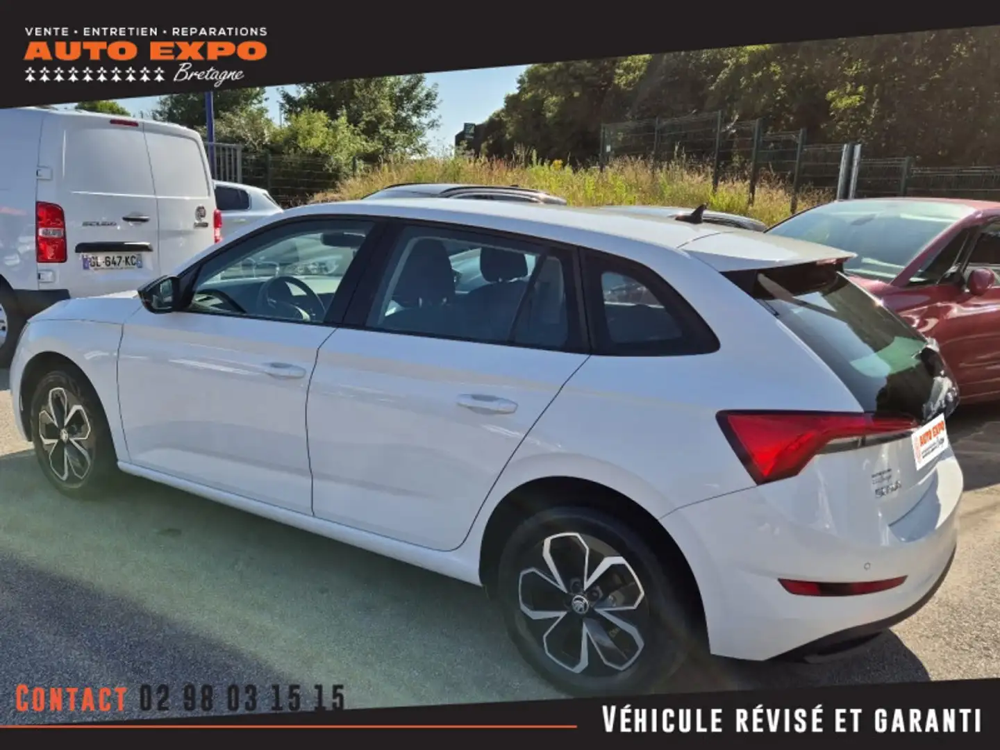 Skoda Scala 1.6 TDI 116CH AMBITION Blanc - 2
