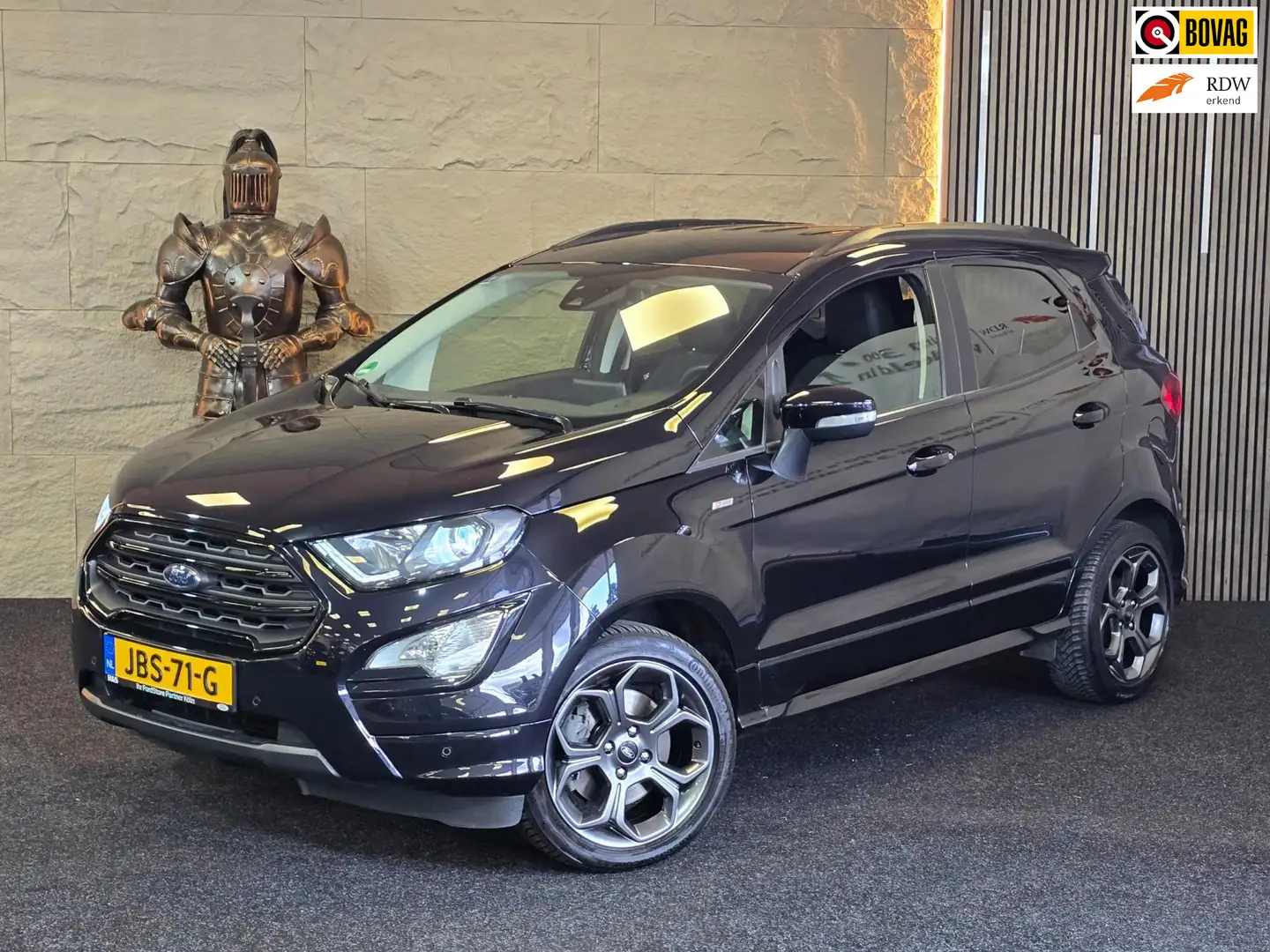 Ford EcoSport 1.0 EcoBoost ST-Line|GARANTIE|CRUISE|NAVI|STOELVER Zwart - 1