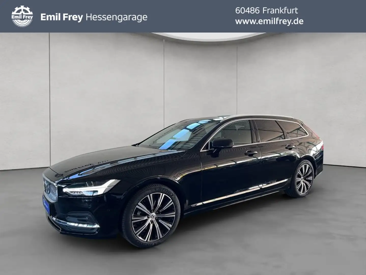 Volvo V90 B4 Plus-Bright Aut Glasd 360° Leder Voll-LED Schwarz - 1