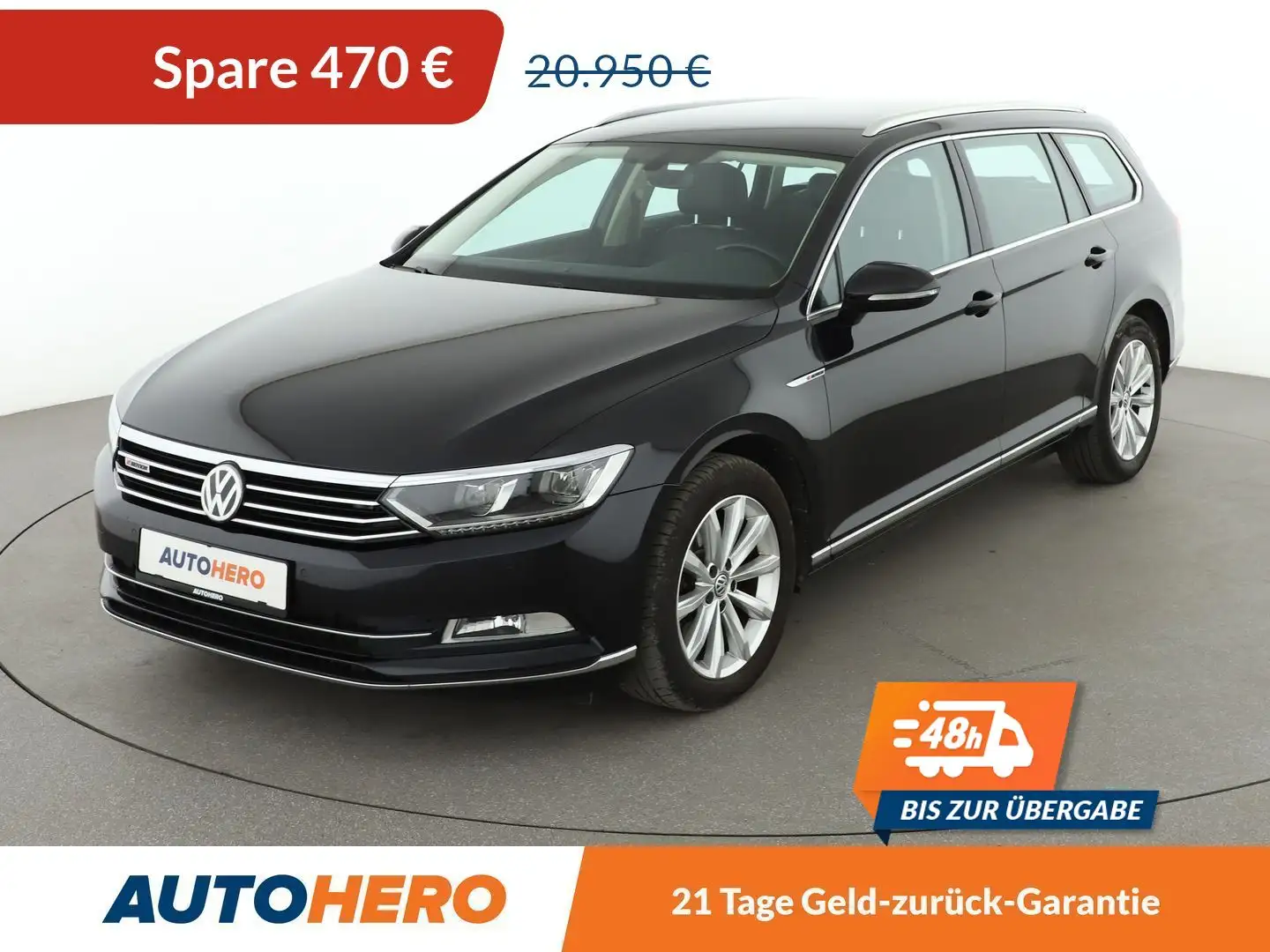 Volkswagen Passat 2.0 TDI Highline 4Motion BlueMotion Aut.*PDC* Schwarz - 1
