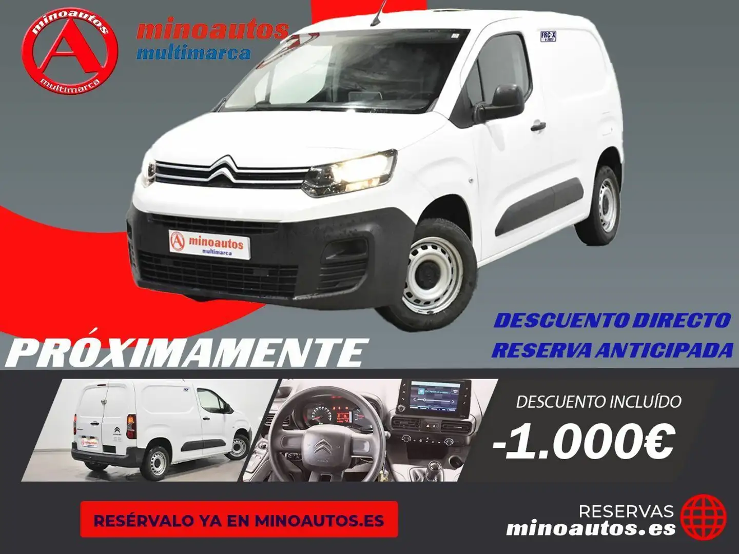 Peugeot Partner FURGÓN L1 1.5 BLUEHDI 100 CV Bianco - 1