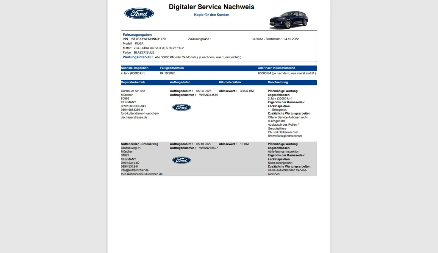 Ford Kuga PHEV Cool & Connect Navi AHKabn. 2xPDC Sitzh Bleu - 2