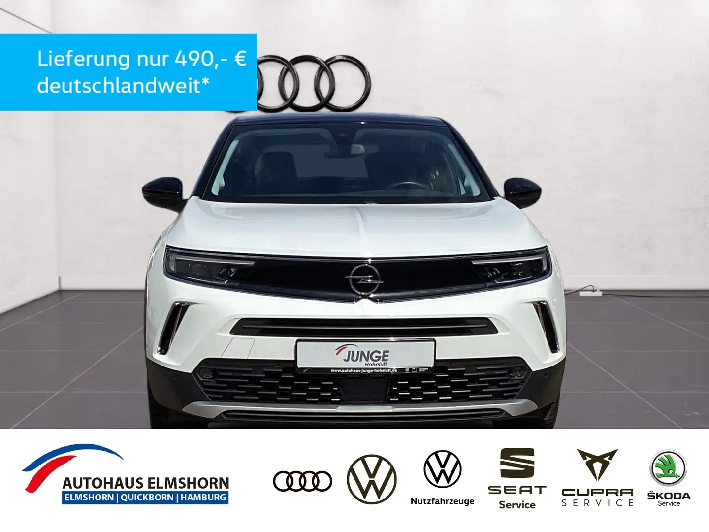 Opel Mokka 1.2 Turbo Elegance NAV KAM KLIMA LED PDC SHZ Weiß - 1