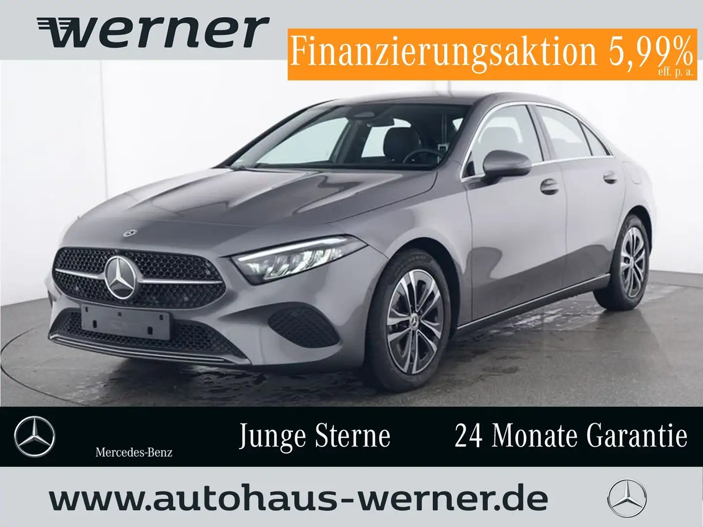 Mercedes-Benz A 180 Limo PROGRES-ADV AHK WINTER VZA KAMERA LED Grau - 1