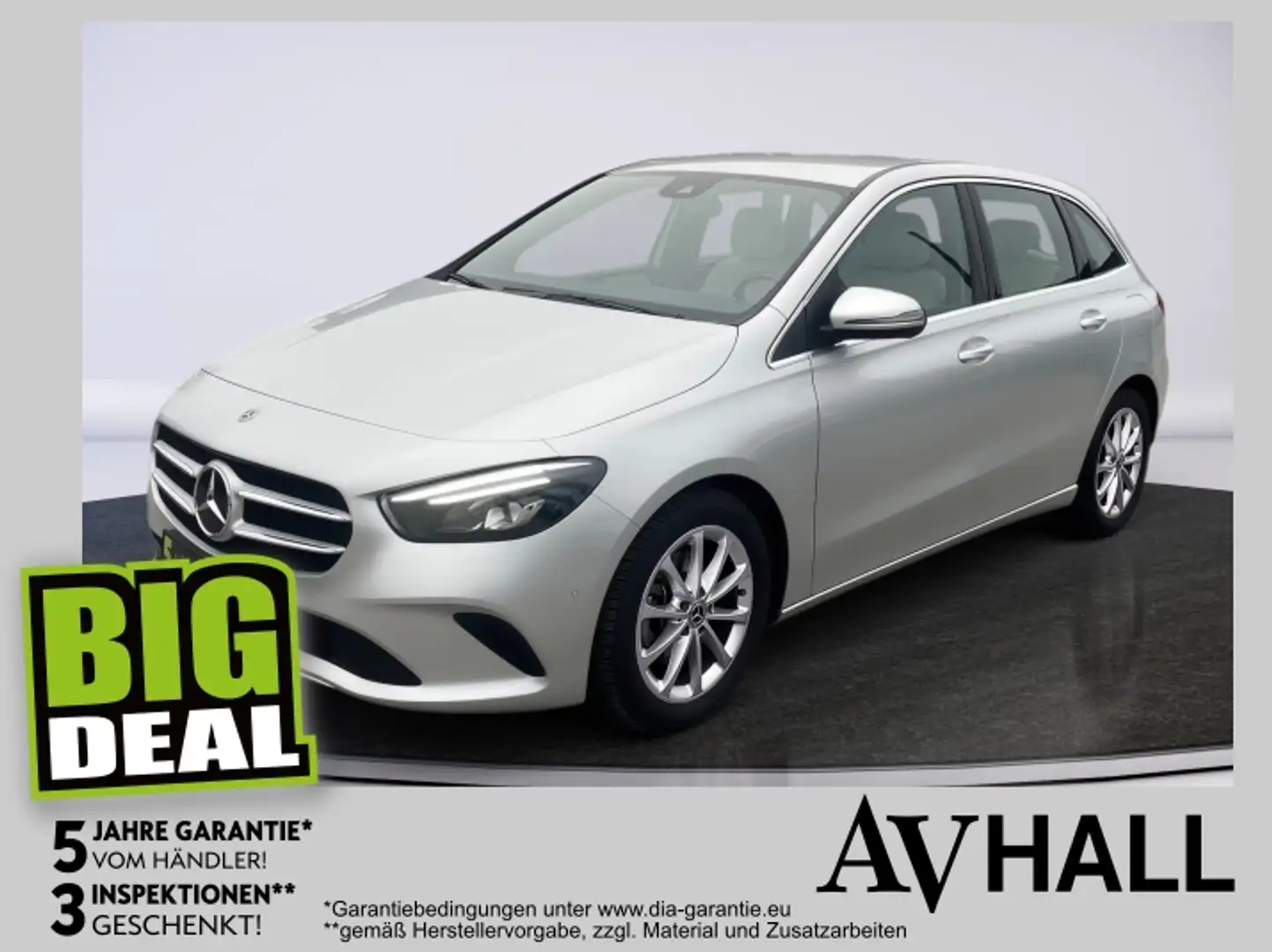 Mercedes-Benz B 180 d Bel.Sitz Kam. KlimaA LED LM Navi PDC SHZ Silber - 1
