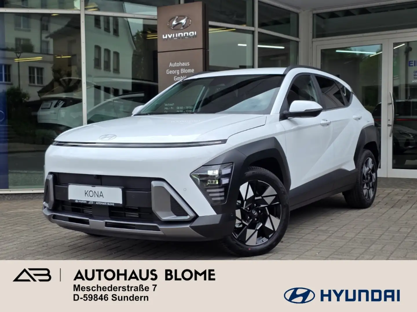Hyundai KONA 1.6 T-GDI 7-DCT PRIME, Sitz-Paket, BOSE, 360°, Vol Blanc - 1