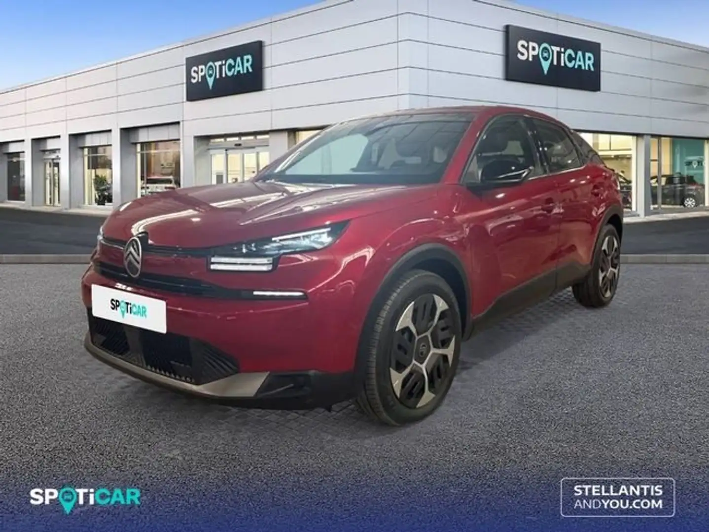 Citroen C4 Hybrid 136 e-DCS6 Plus Rojo - 1