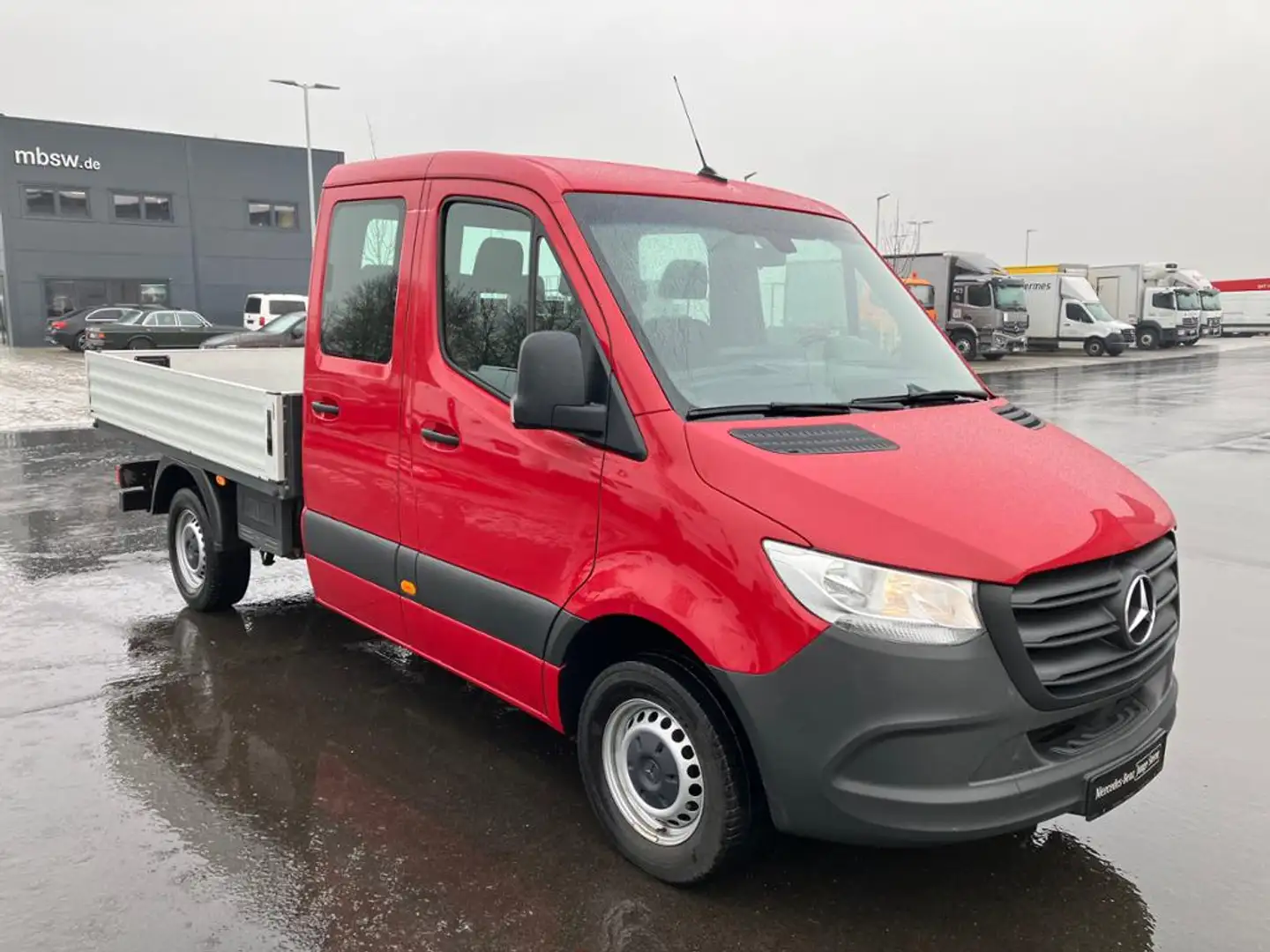 Mercedes-Benz Sprinter 314 DoKa Pritsche L2 *StandHZ*Klima* Rot - 2