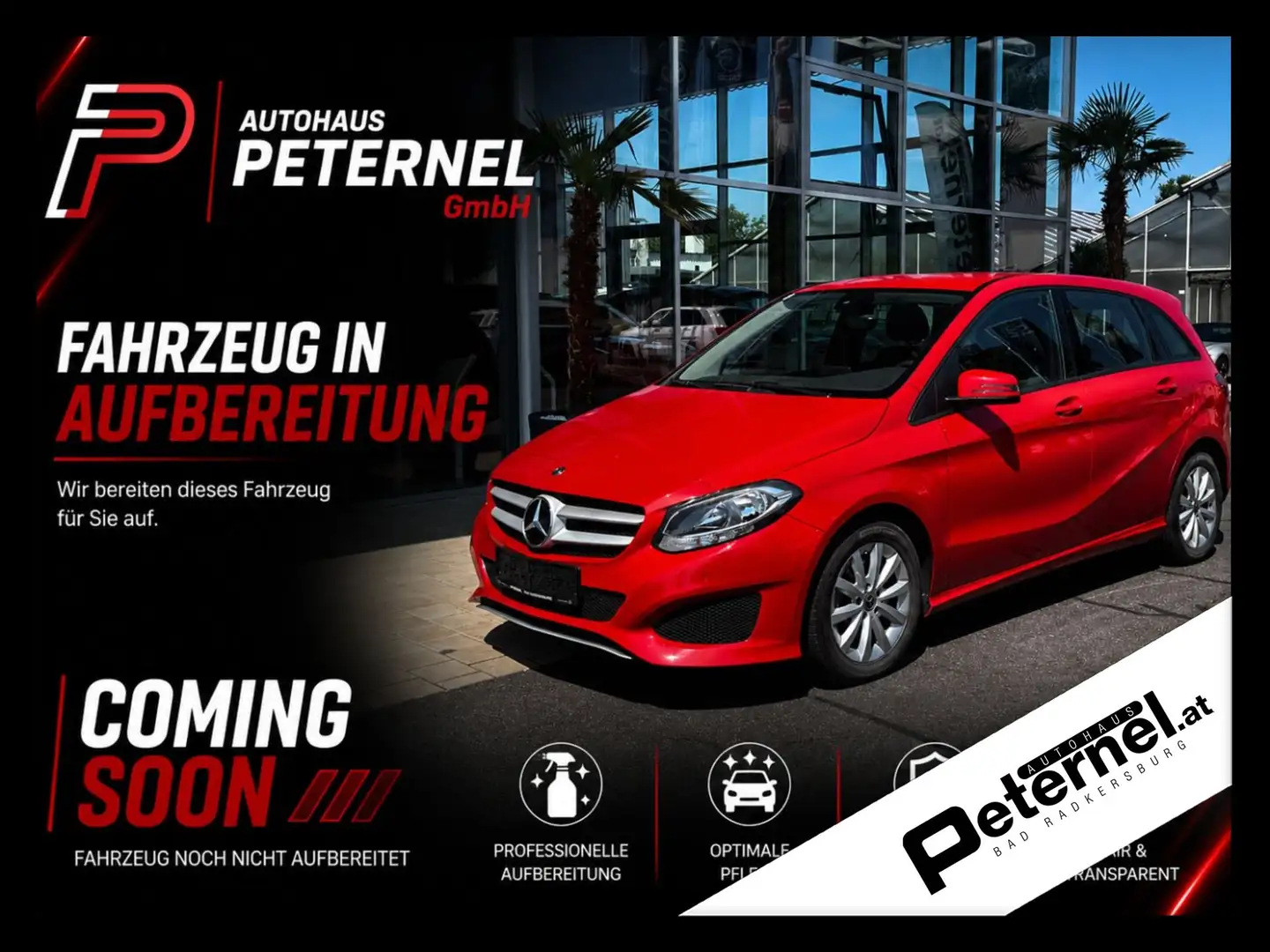 Mercedes-Benz B 200 Sports Tourer PTS Shz KeyGo RKam AUT Rot - 1