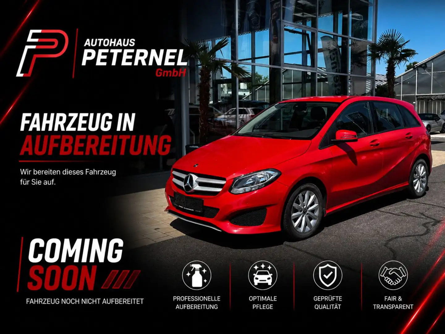 Mercedes-Benz B 200 Sports Tourer PTS Shz KeyGo RKam AUT Rot - 2
