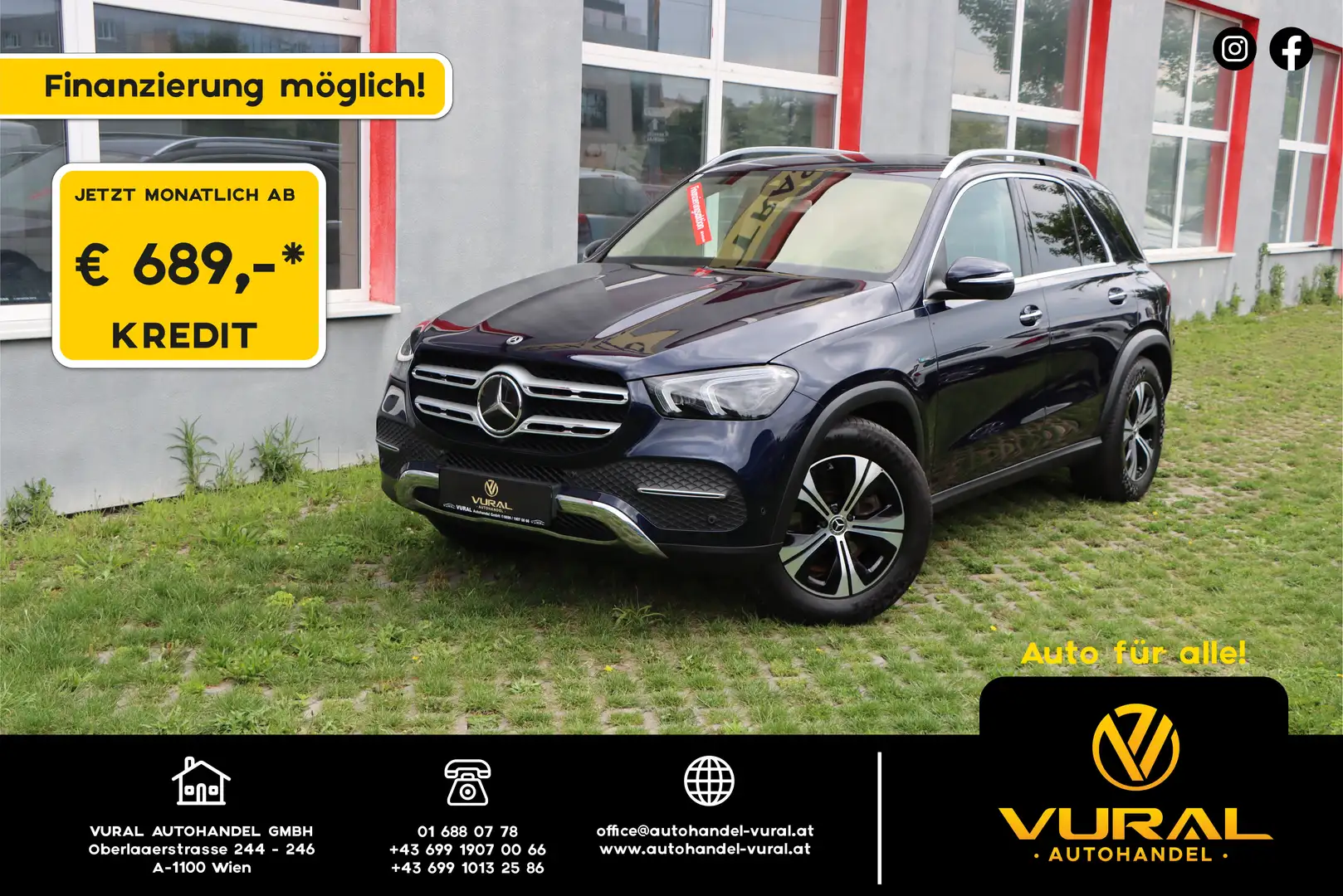 Mercedes-Benz GLE 350 GLE 350 de 4Matic|Head-upMultibeam|MBUXAugmented R Blau - 1