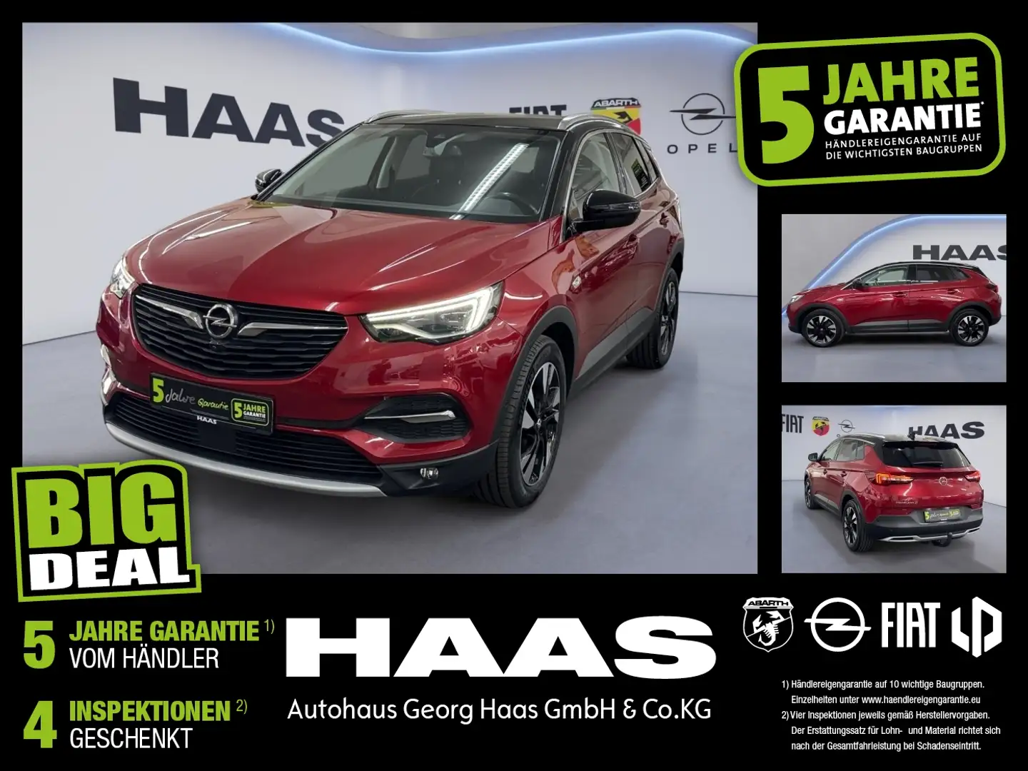 Opel Grandland 2.0 D Ultimate Top Ausstattung Rood - 1