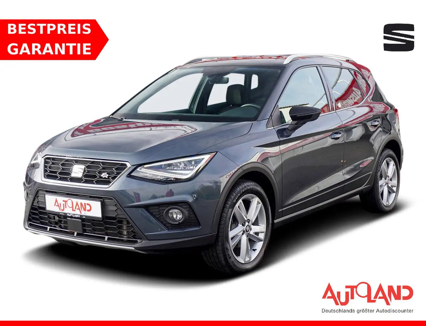 SEAT Arona 1.0 TSI DSG FR LED PDC Navi Sitzheizung Grau - 1