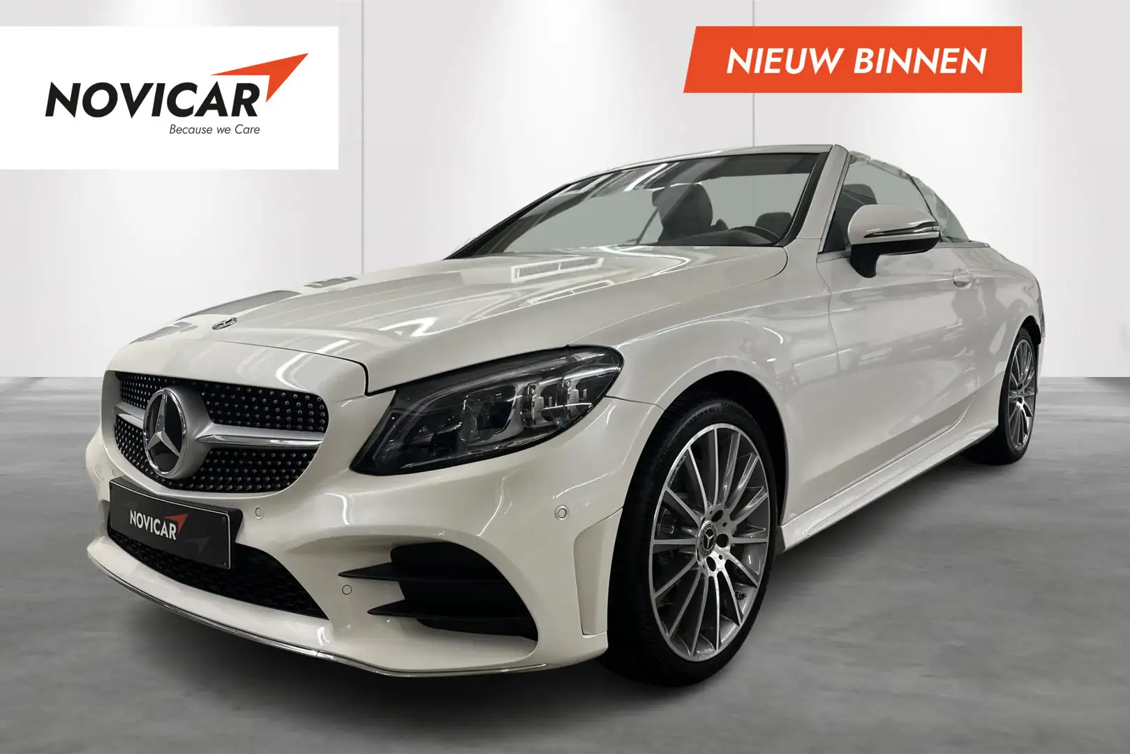 Mercedes-Benz C 180 Cabrio C Auto Cabriolet Blanc - 1
