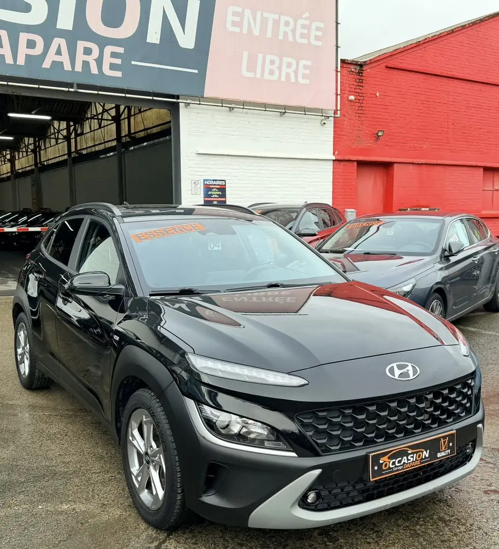 Hyundai KONA TECHNO 1.0 T-GDi 120CV - GPS - CARNET - Garantie Noir - 2